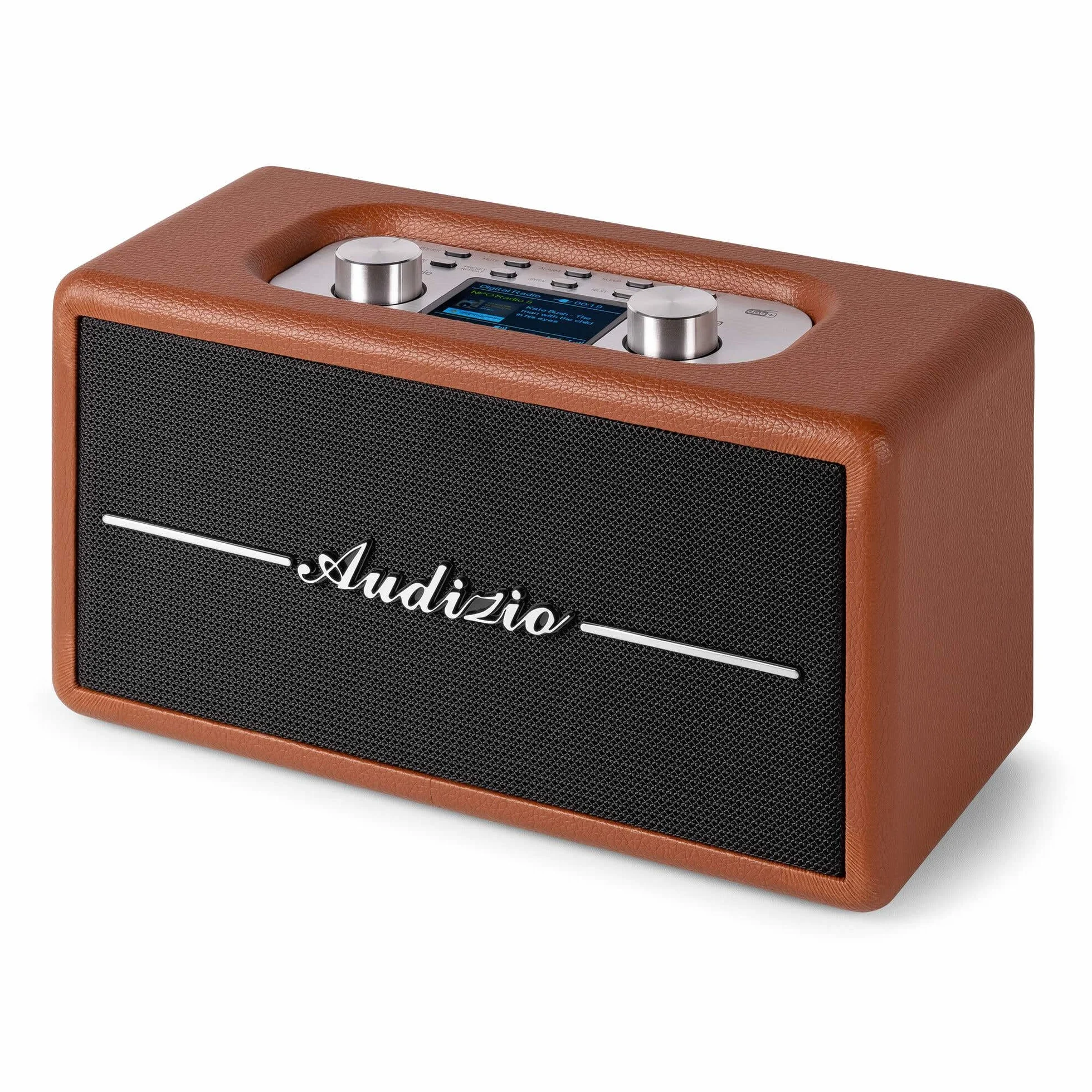 Audizio Tune60 Radio DAB+/FM Bluetooth Vintage Design Lettore USB SD Display LCD Sveglia Digitale Portatile AC Batterie