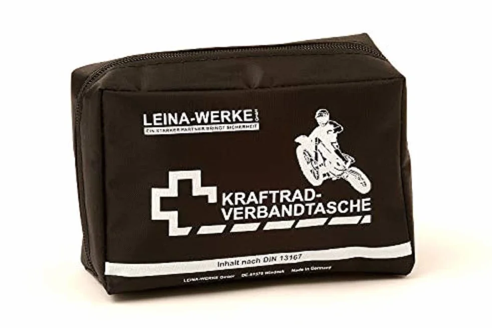 Kit di Pronto Soccorso per Moto Leina 17012 Tipo II con Velcro Rosso/Nero