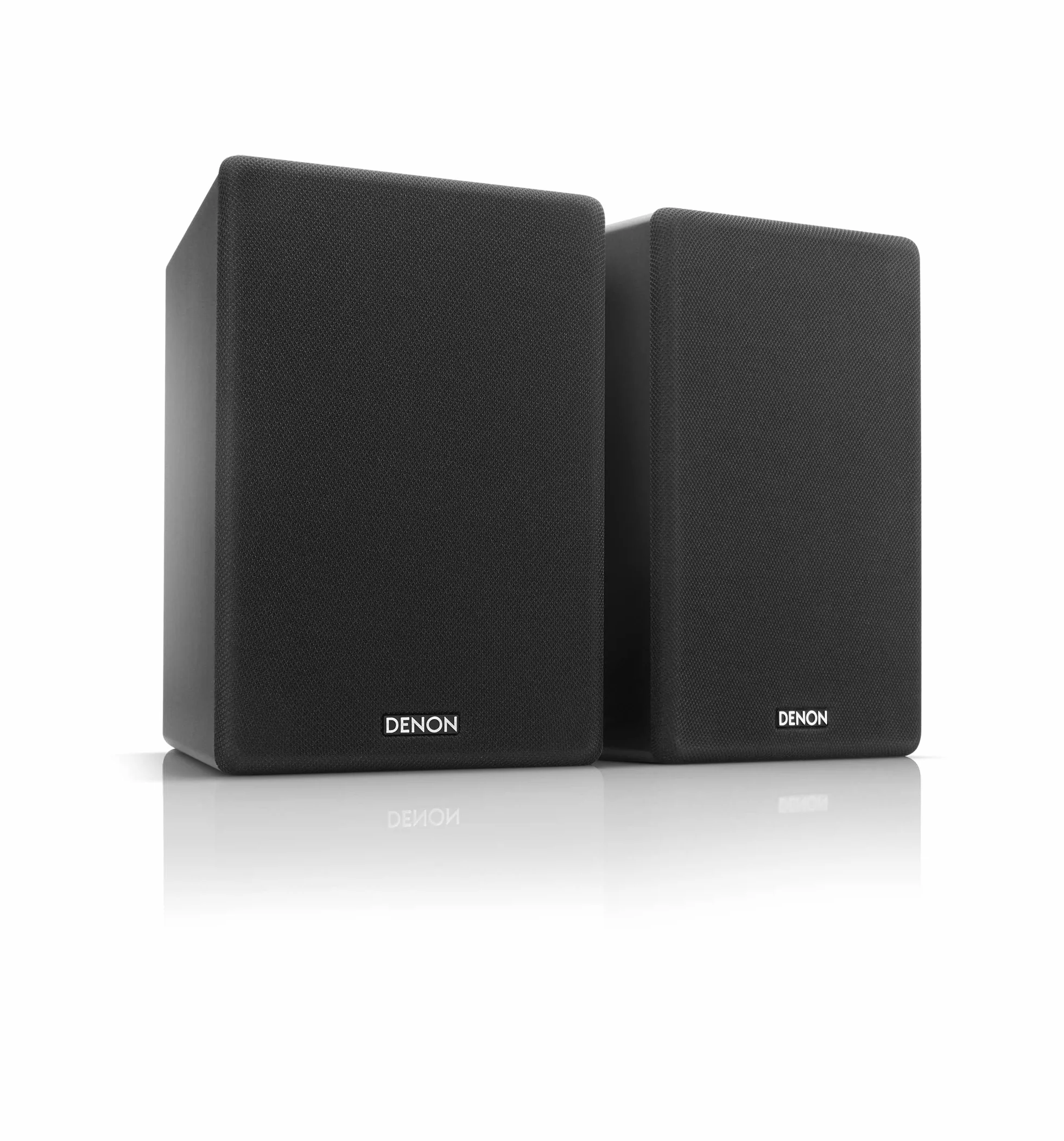 DENON SCN10BKEM Diffusori HiFi per Ascolto Stereo e Audio TV, 2 x 65W, Compatibili con Ricevitori e Amplificatori, Design Elegante, Nero