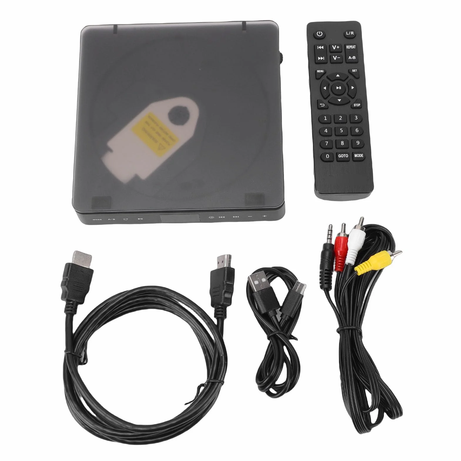 Tosuny Lettore DVD HDMI per TV, Lettore DVD HD 1080P per Tutte le Regioni con Telecomando e Porta HDMI/AV, Supporta Scheda USB/TF, Compatibile con Siste ma PAL/NTSC