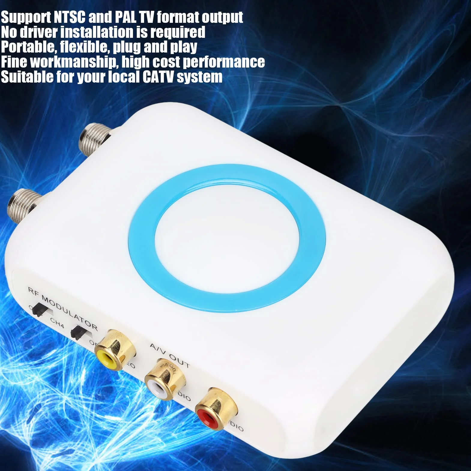 Modulatore RF HDMI 1080P Convertitore Video Standard Pal/NTSC CATV per TV