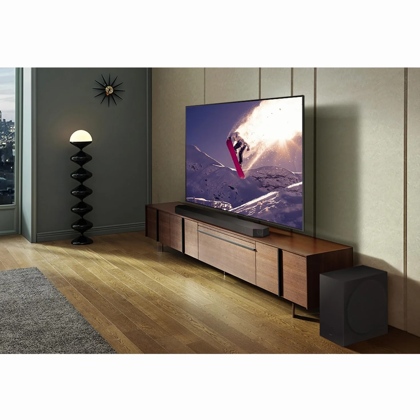 Samsung Soundbar HW-Q800C/ZF Serie Q, 11 Speaker, Wireless Dolby Atmos, Audio a 5.1.2 Canali, Q-Simphony, Compatibile con Alexa e Google Assistant, Black 2023