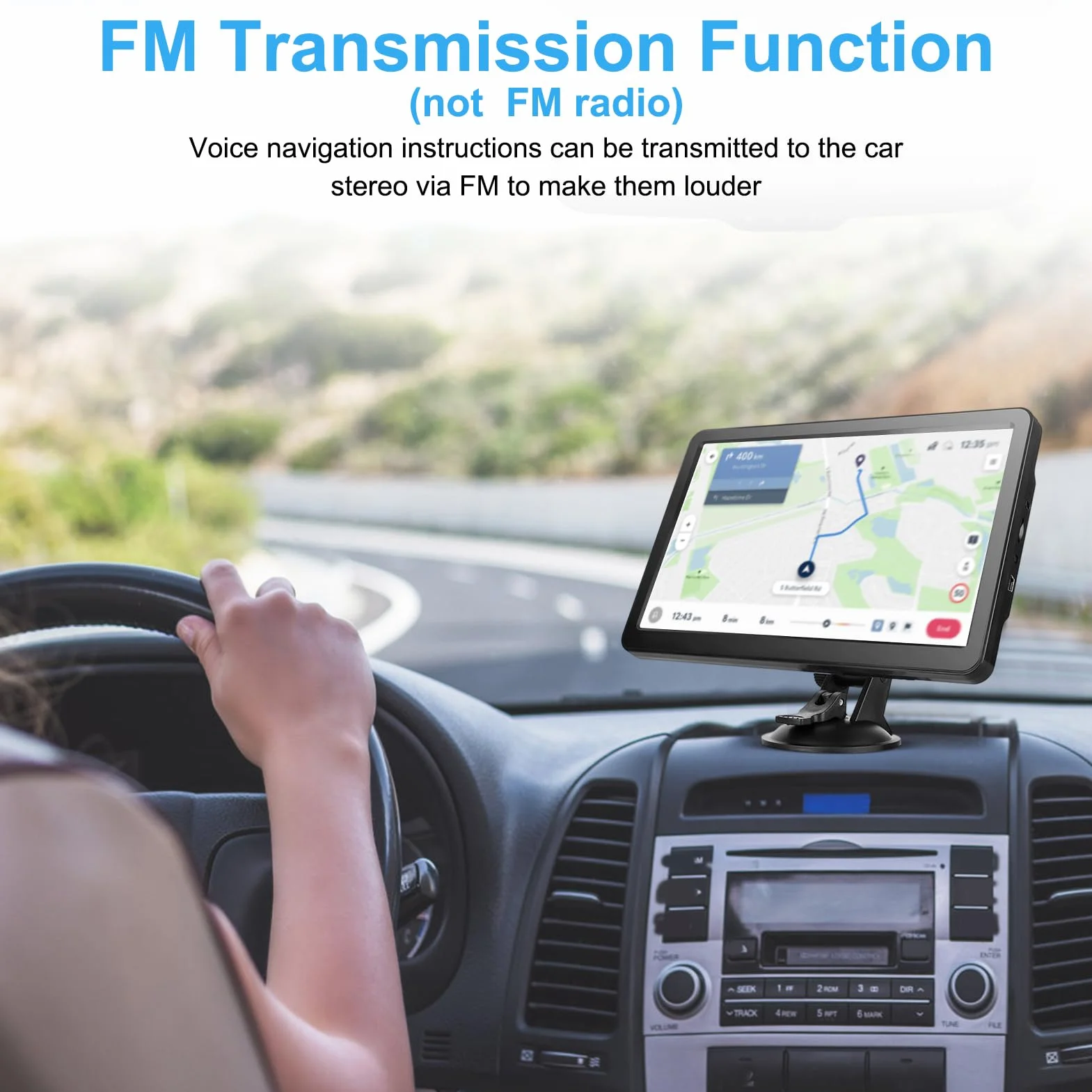 Navigatore GPS da 9 pollici, auto navigatore satellitare auto 9 pollici camion GPS driver commerciali 2025 per Europa mappe UK (in Europa)