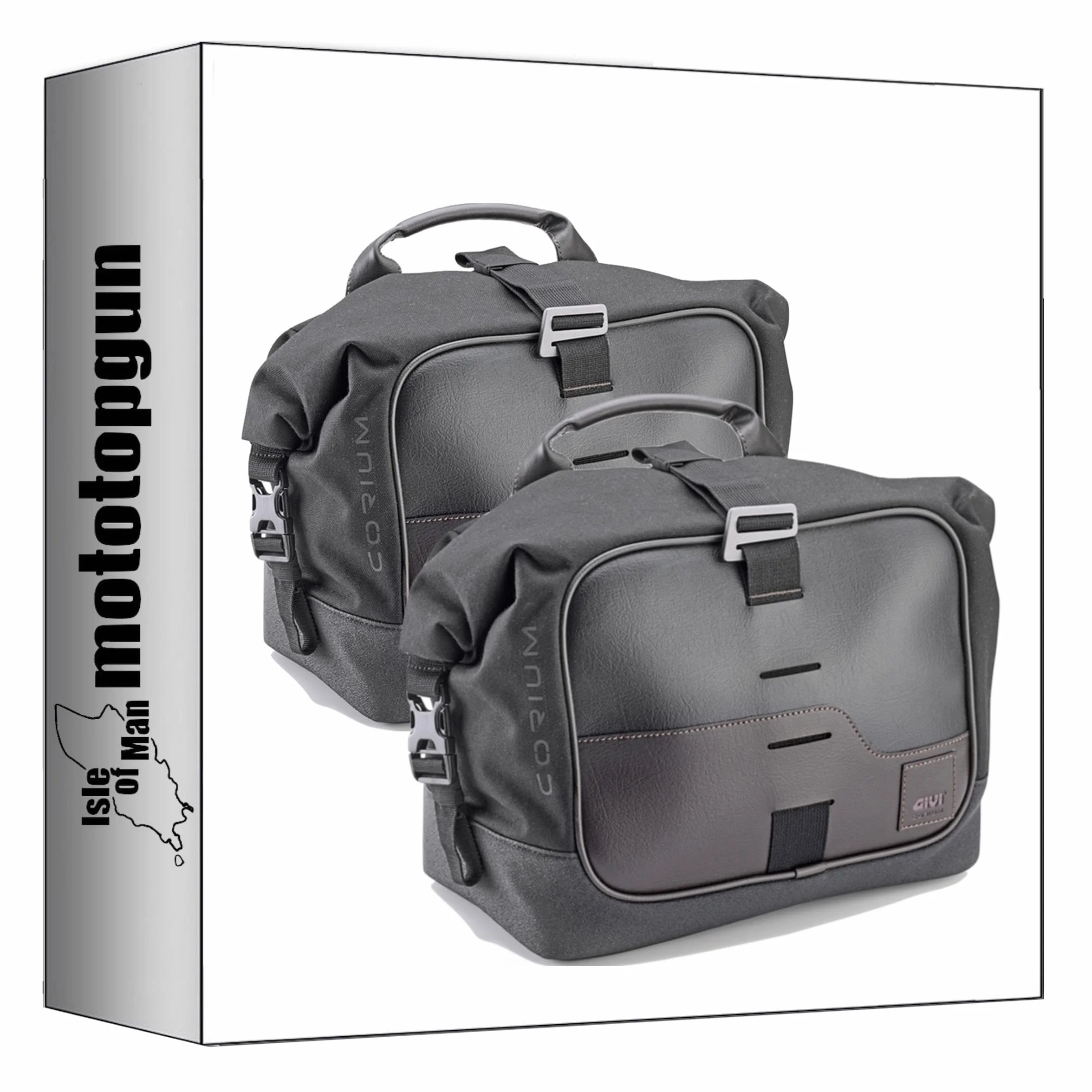 Borse laterali Givi CRM106 Corium nero 26 lt attacco Guzzi V7 850 Stone 2021-2024