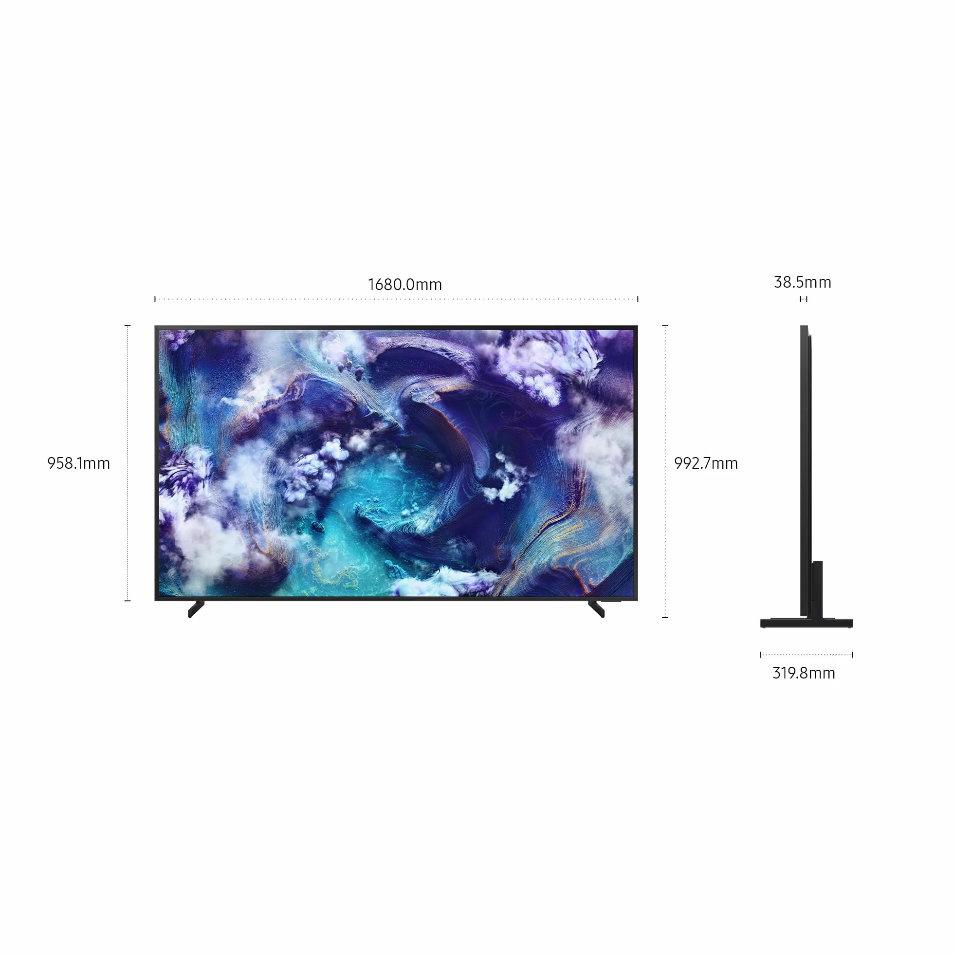 Samsung Neo QLED 8K Vision AI Smart TV 75'' QE75QN900FTXZT Mini LED, NQ8 AI Gen3 Processor,AI Upscaling, Glare Free, Dolby Atmos & OTS Pro, Meta lFrame Design, PACCHETTO INTRATTENIMENTO, 2025