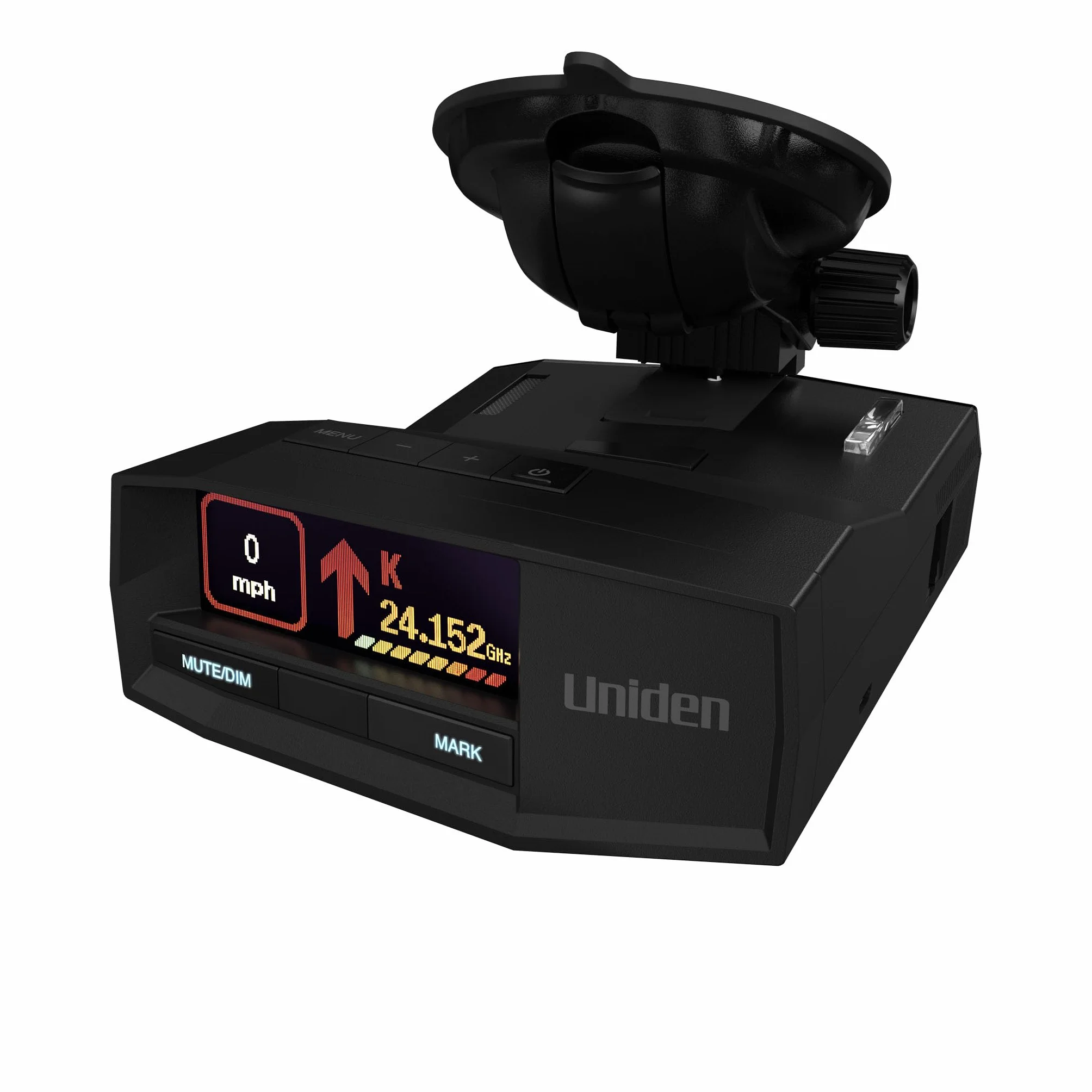 Uniden R8W (nuovo modello) Rilevatore laser/radar a lungo raggio, consapevolezza a 360°, frecce direzionali, Wi-Fi, Bluetooth, GPS, avvisi vocali in tempo reale, avvisi luce rossa e autovelox, app R