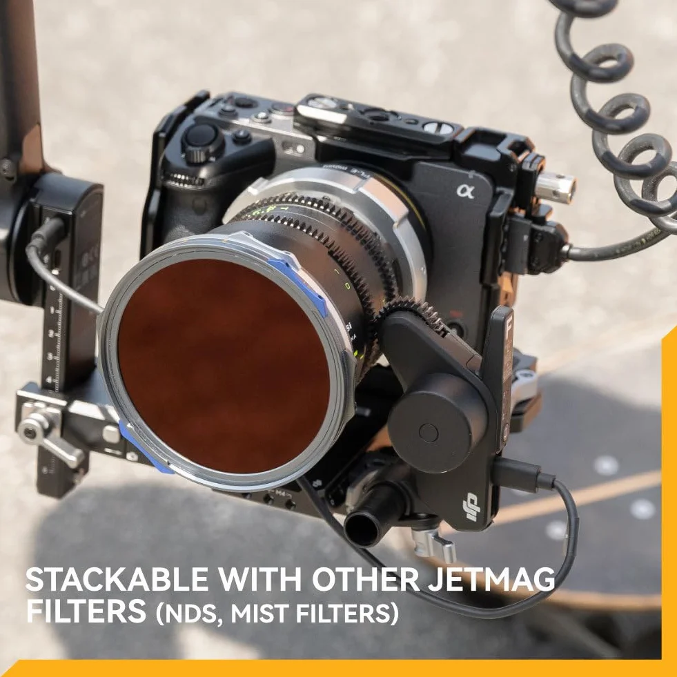NiSi JetMag Pro Vario-ND 82mm, 1-5 stop (ND2-ND32), filtro ND variabile magnetico con polarizzazione. True Color, Vetro ottico, Nanocoating, Ultra-sottile. Richiede anello JetMag Pro.