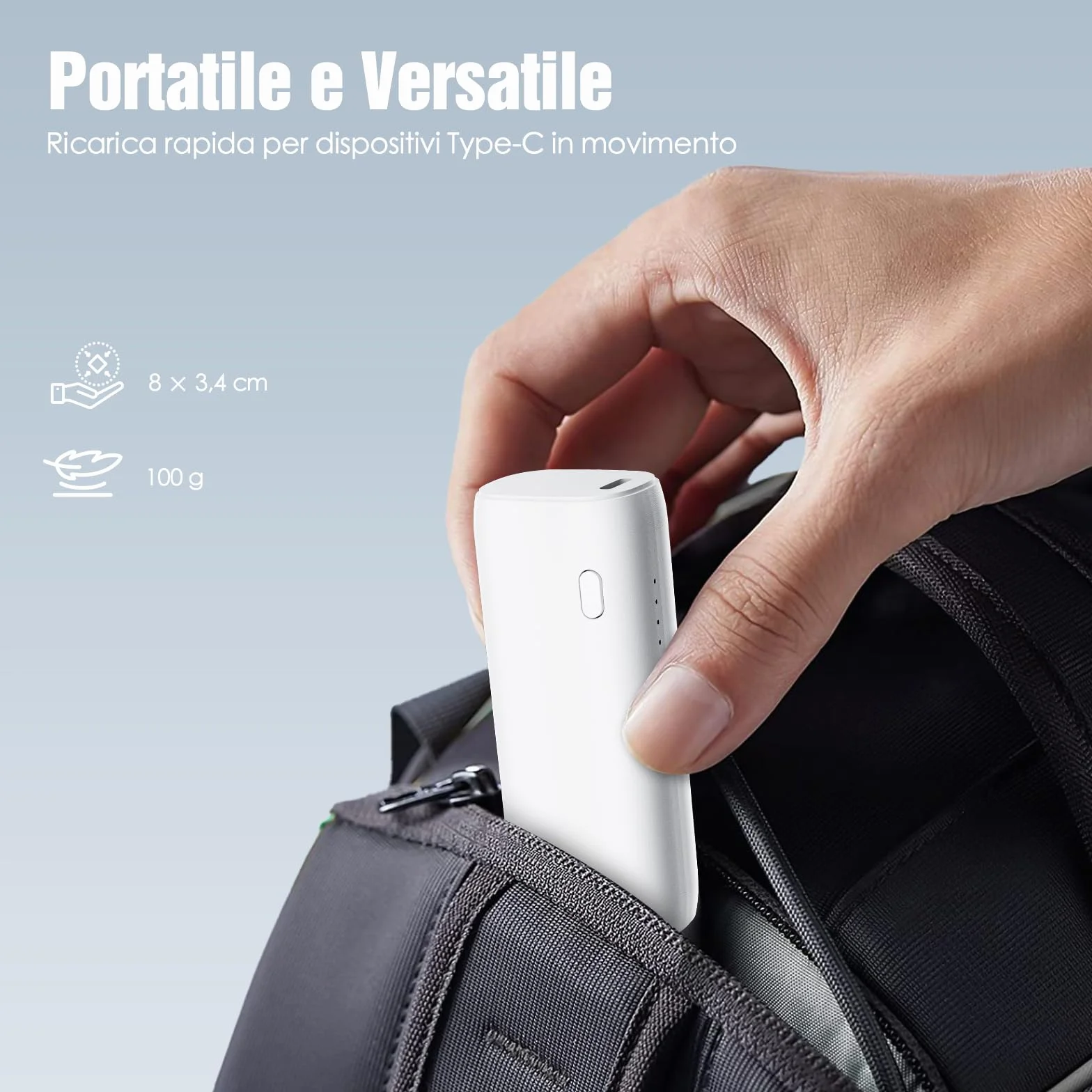 SUPERUS Battery Pack per Meta Quest 3/3S & Oculus Quest 2, 5000mAh, Ricarica Veloce PD20W, Fino a 2-3 Ore di Gioco Extra, Compatibile con Cinturini Originali ed Elite, Leggero e Portatile