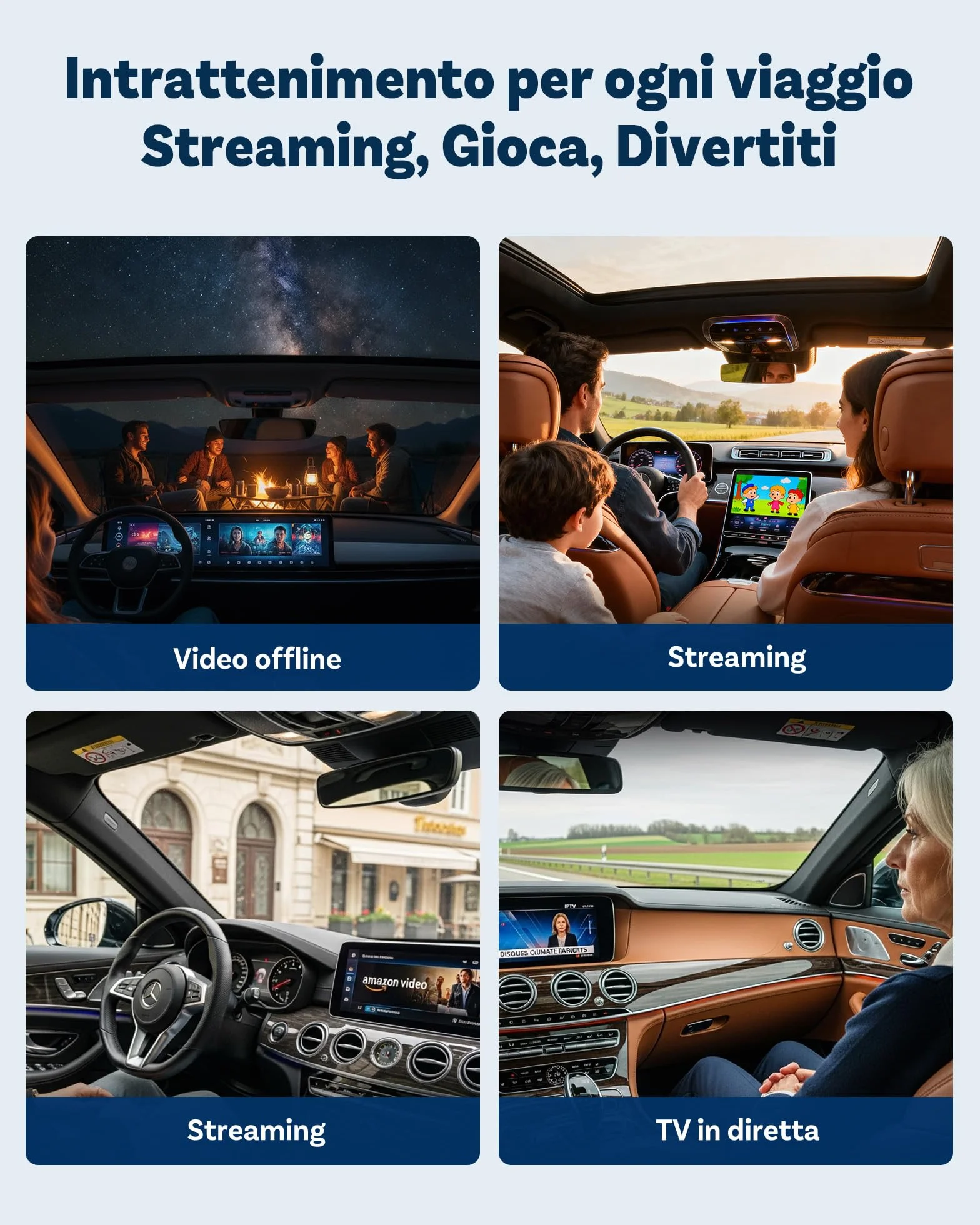 OTTOCAST Play2Video Ultra 2026, Adattatore CarPlay Wireless Android Auto, 3 in 1 per Viaggi in Famiglia, Bluetooth 5.4 + WiFi Dual Band, Per Auto con CarPlay Cablato OEM 2016+