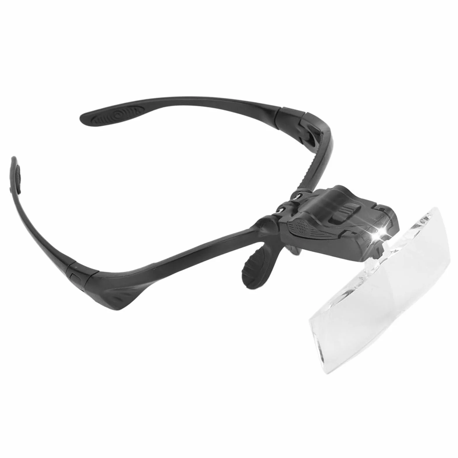 Lente D'ingrandimento per Ciglia, ANGGREK Lunette Loupe Lente D'ingrandimento per Archetto con Lampada a 5 Lenti per Estensione delle Ciglia Uso del Tatuaggio Lente D'ingrandimento per la Testa