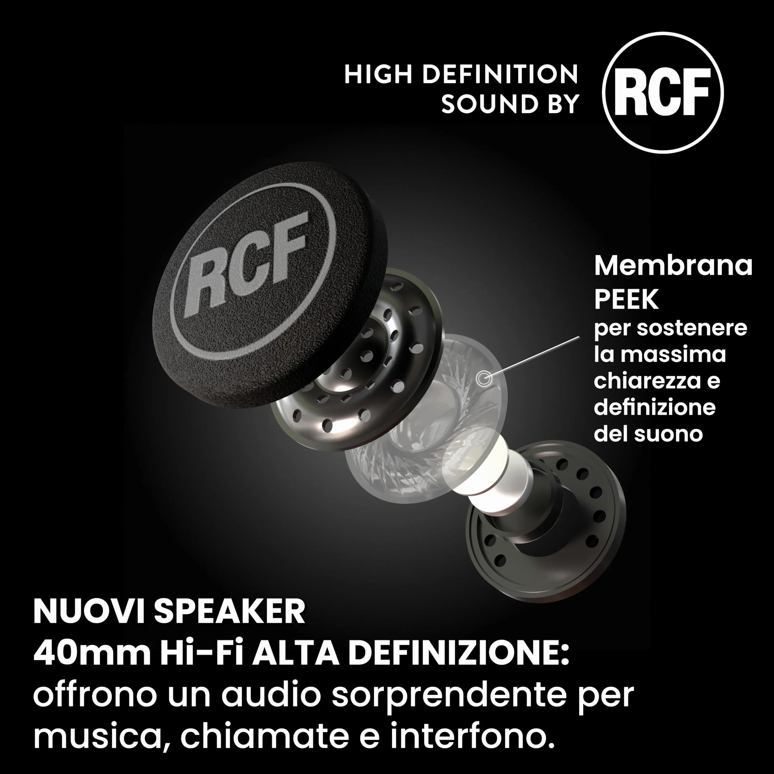 Midland - Interfono Moto Bluetooth ECE2206 Nuovo BT Mini Singolo, Auricolari Casco Moto 4 Persone Waterproof, Portata 500m, Autonomia 8H, Cancellazione Rumore, Music Share, Compatibile TFT