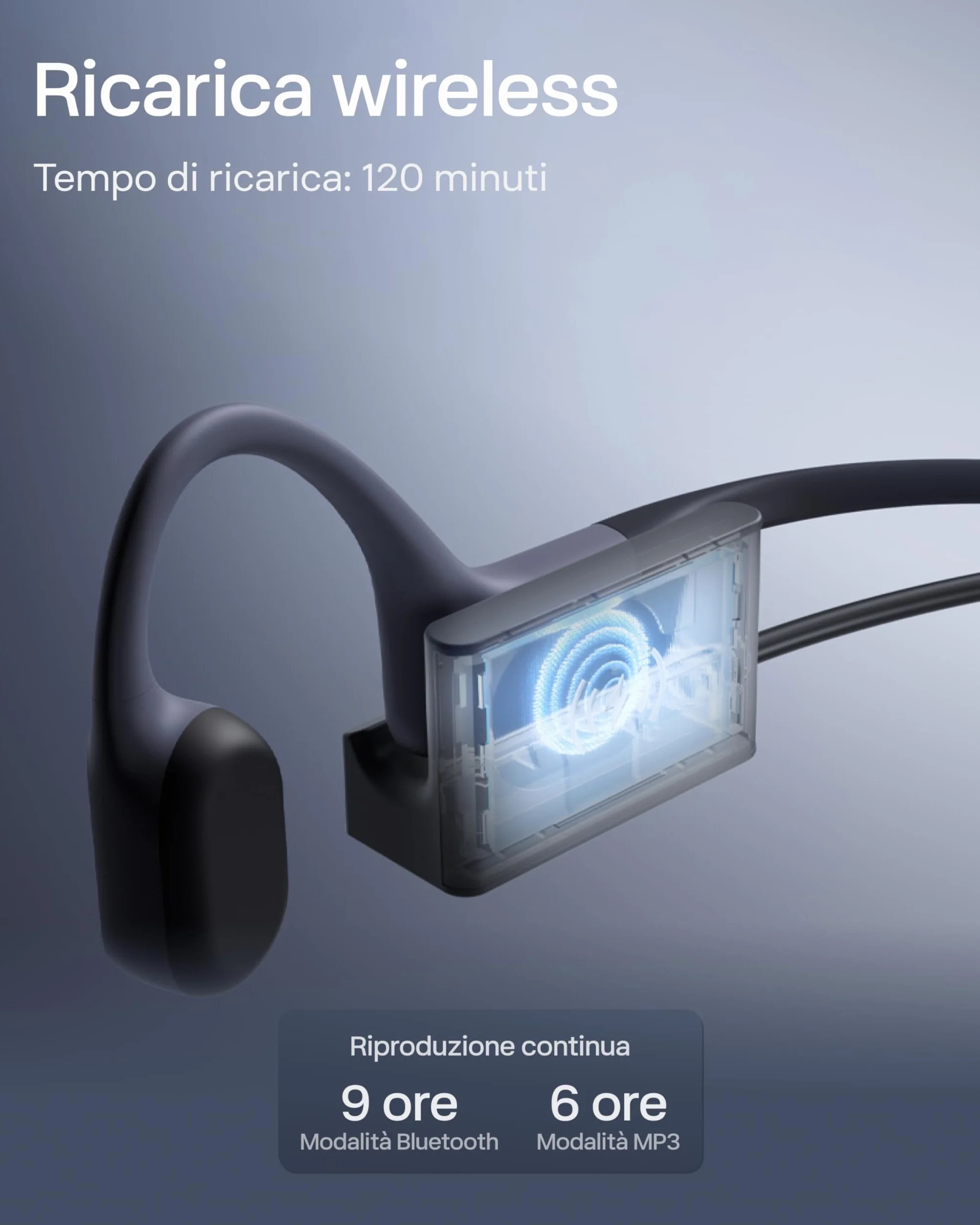 SHOKZ Cuffie sport a conduzione ossea OpenSwim Pro, auricolari wireless Open-Ear impermeabili IP68 con Bluetooth 5.4, 32 GB storage MP3, micr. con canc. rumore, 9 ore ripr. per corsa e nuoto, Rosso