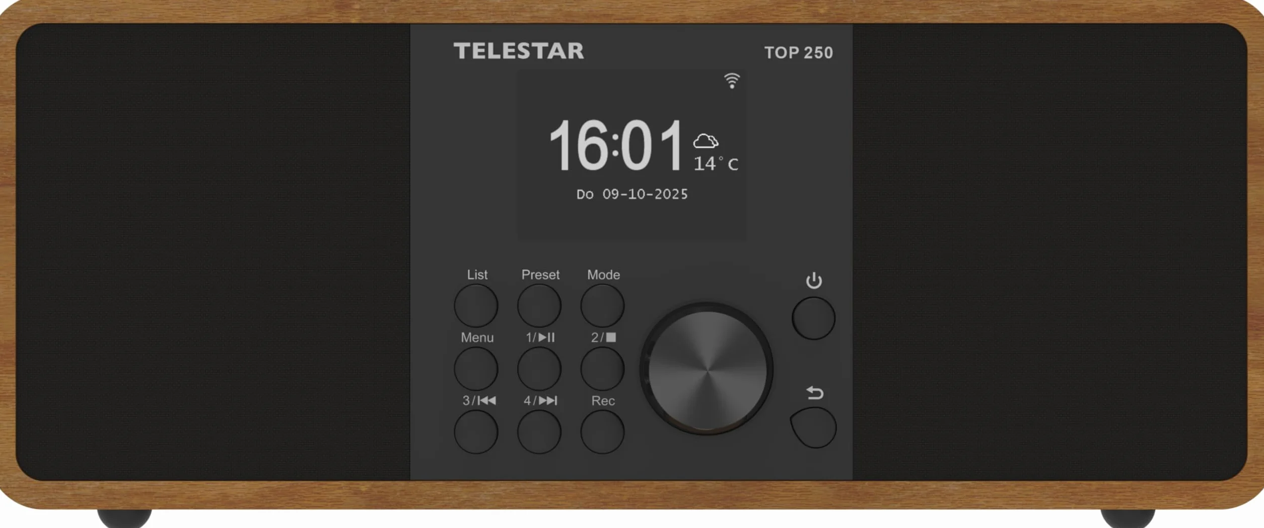 TELESTAR TOP 250 Radio DAB+ Internet Bluetooth Audio-Streaming 2x10W USB registrazione Legno