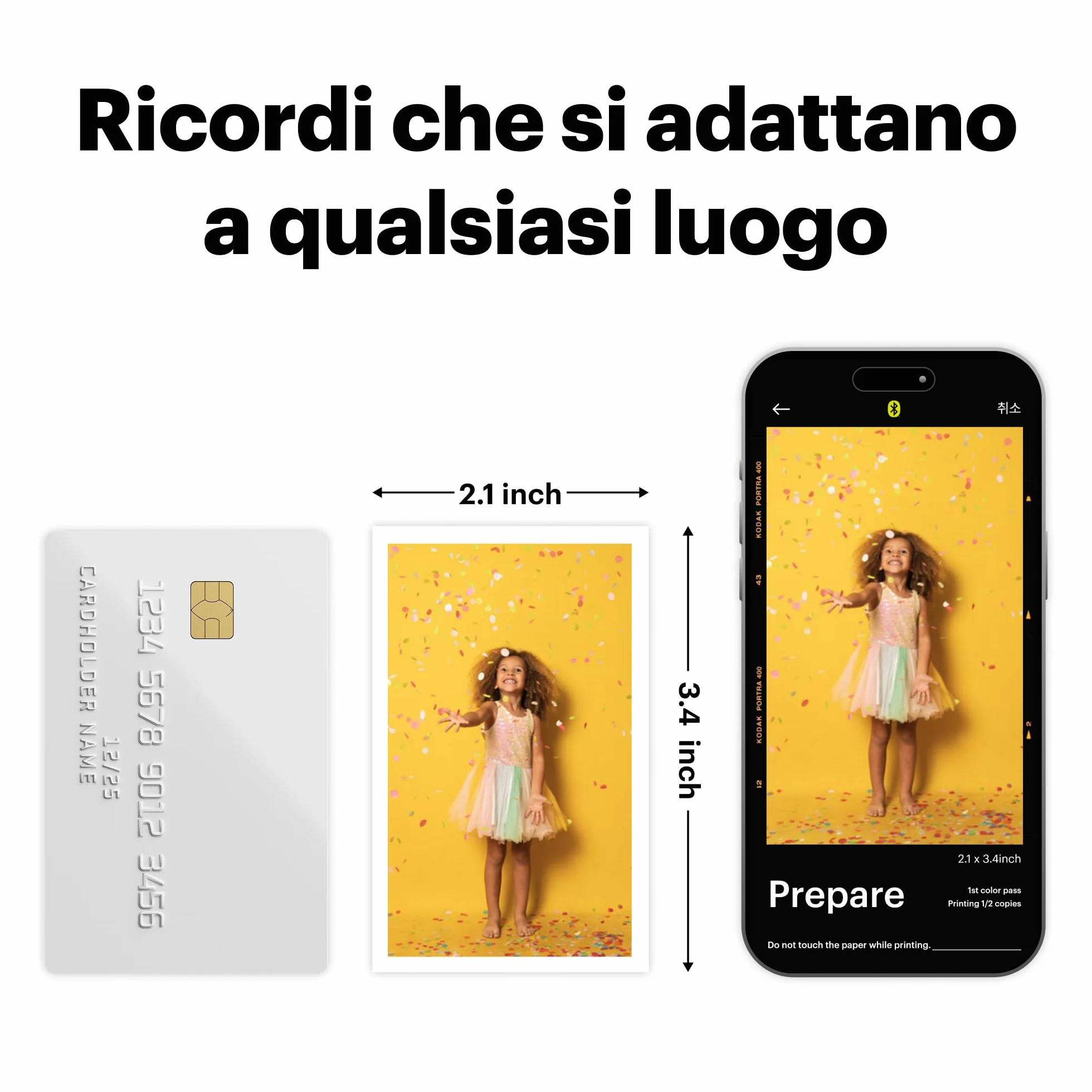KODAK Mini Shot 2 Retro 4PASS 2-in-1 Fotocamera Istantanea & Stampante Fotografica (5.3x8.6cm) + 8 Fogli, Bianco