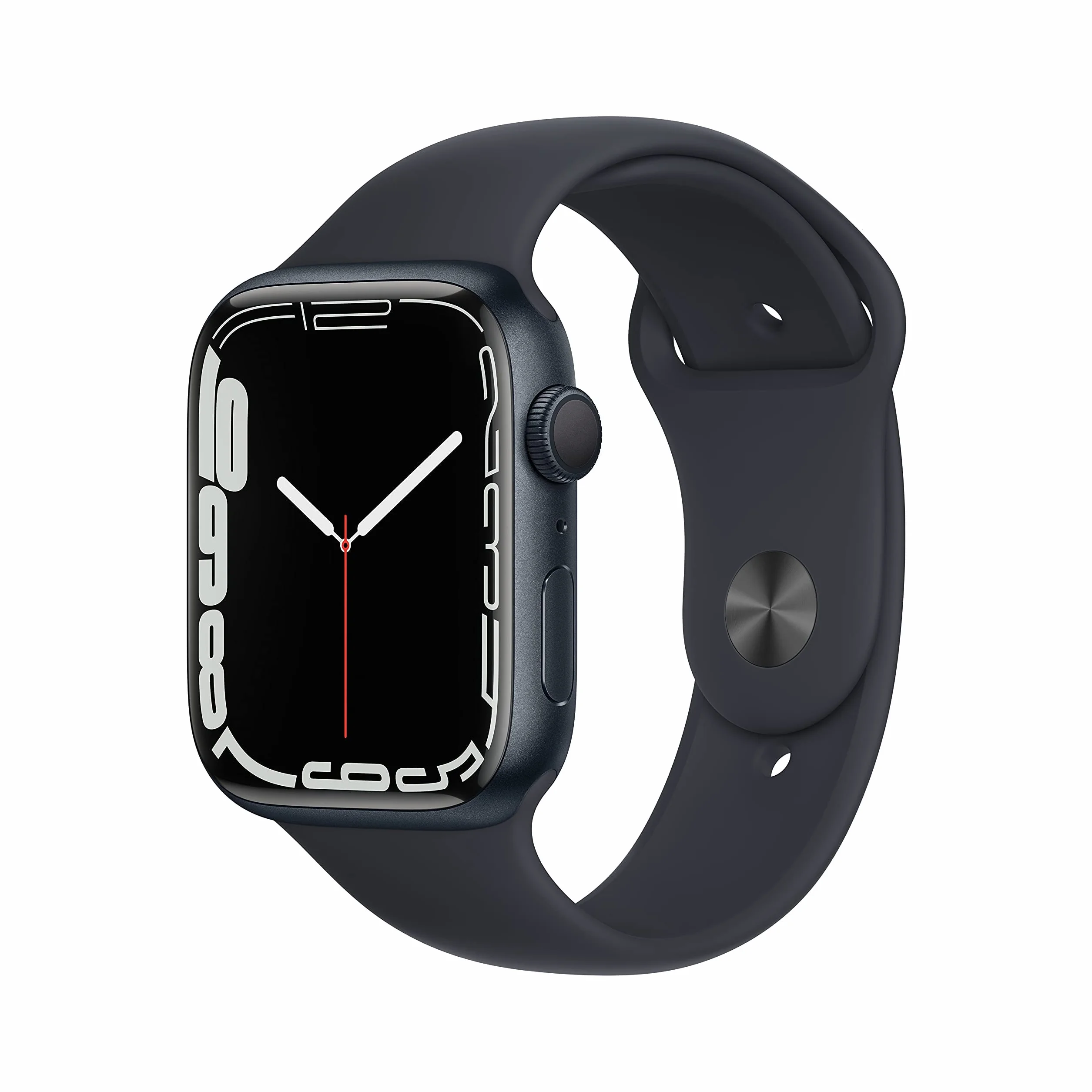 Apple Watch Series 7 (GPS, 45MM) - Cassa in alluminio Midnight con cinturino Midnight Sport (Ricondizionato)
