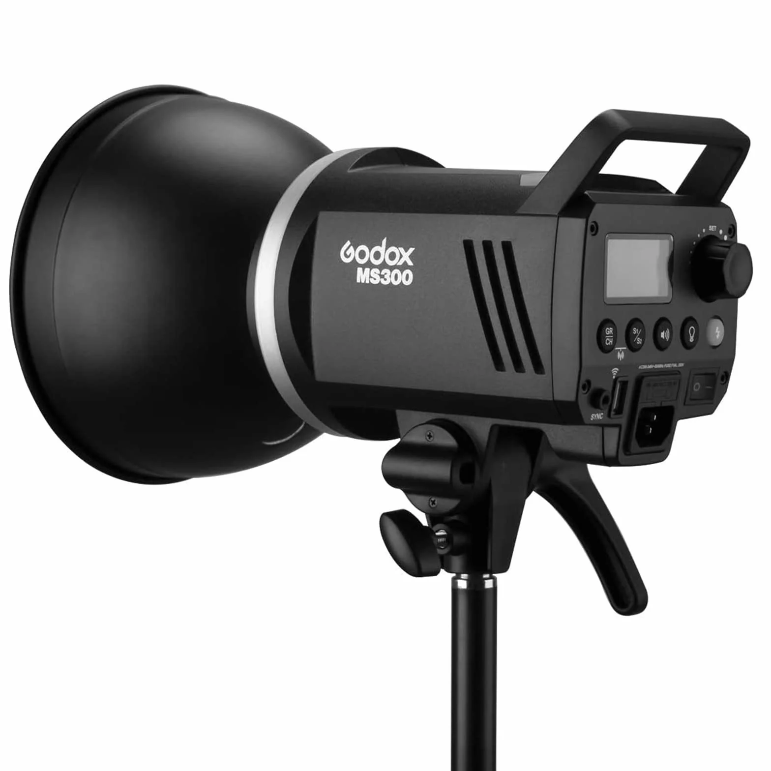Godox MS300 Flash Stroboscopico da Studio da 300W GN58 0,1-1,3 s Tempo di Riciclo,Sistema 2,4G X,Lampada Pilota da 150W con Attacco Bowens per Riprese di Ritratti in Studio Fotografico