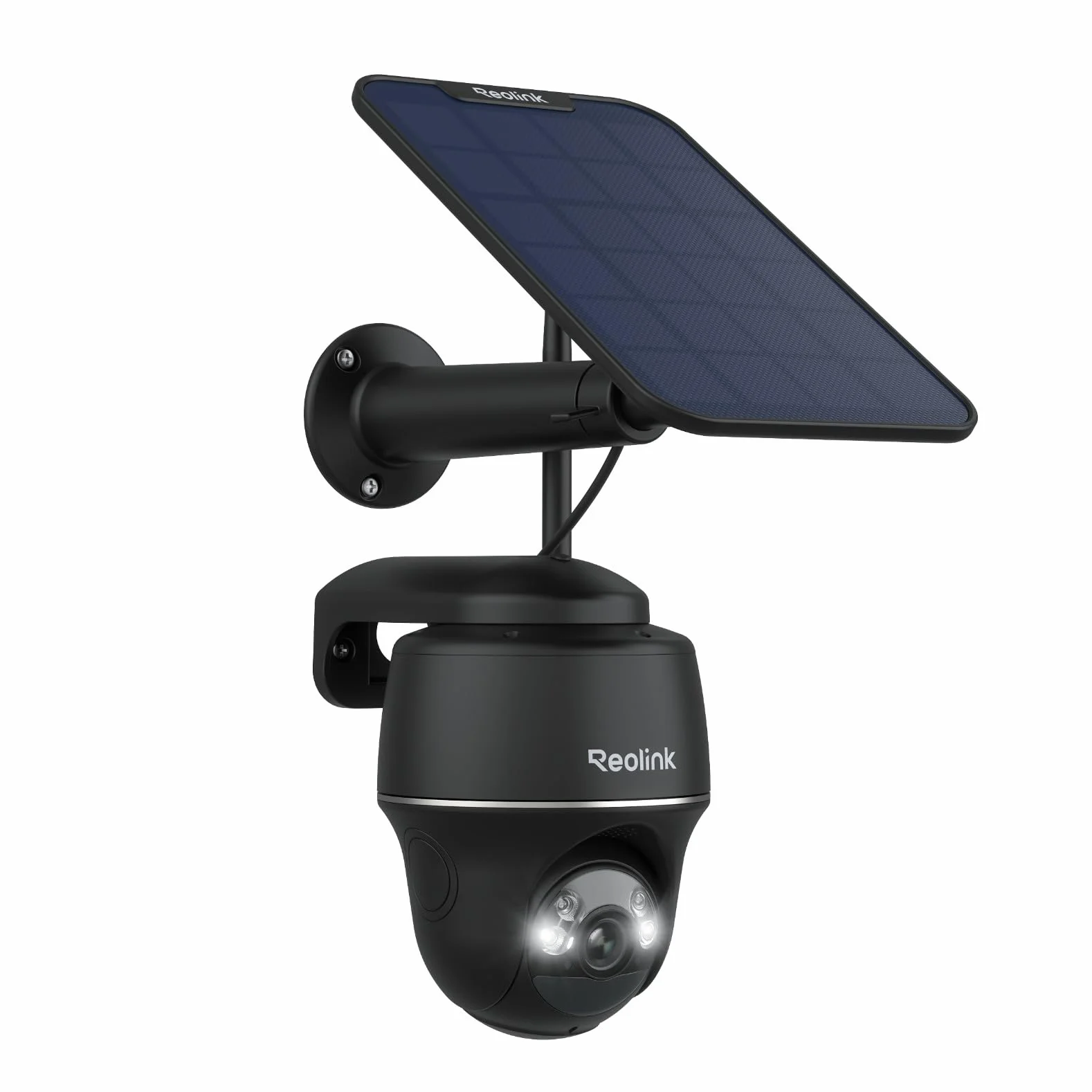 Reolink 5MP Telecamera WiFi Esterno Senza Fili a Batteria, 360° PTZ Videosorveglianza WiFi 2,4/5 GHz, Rilevamento Smart, Audio a 2 Vie, Compatibile con Alexa/Cloud, Argus PT(Nero) con Pannello Solare