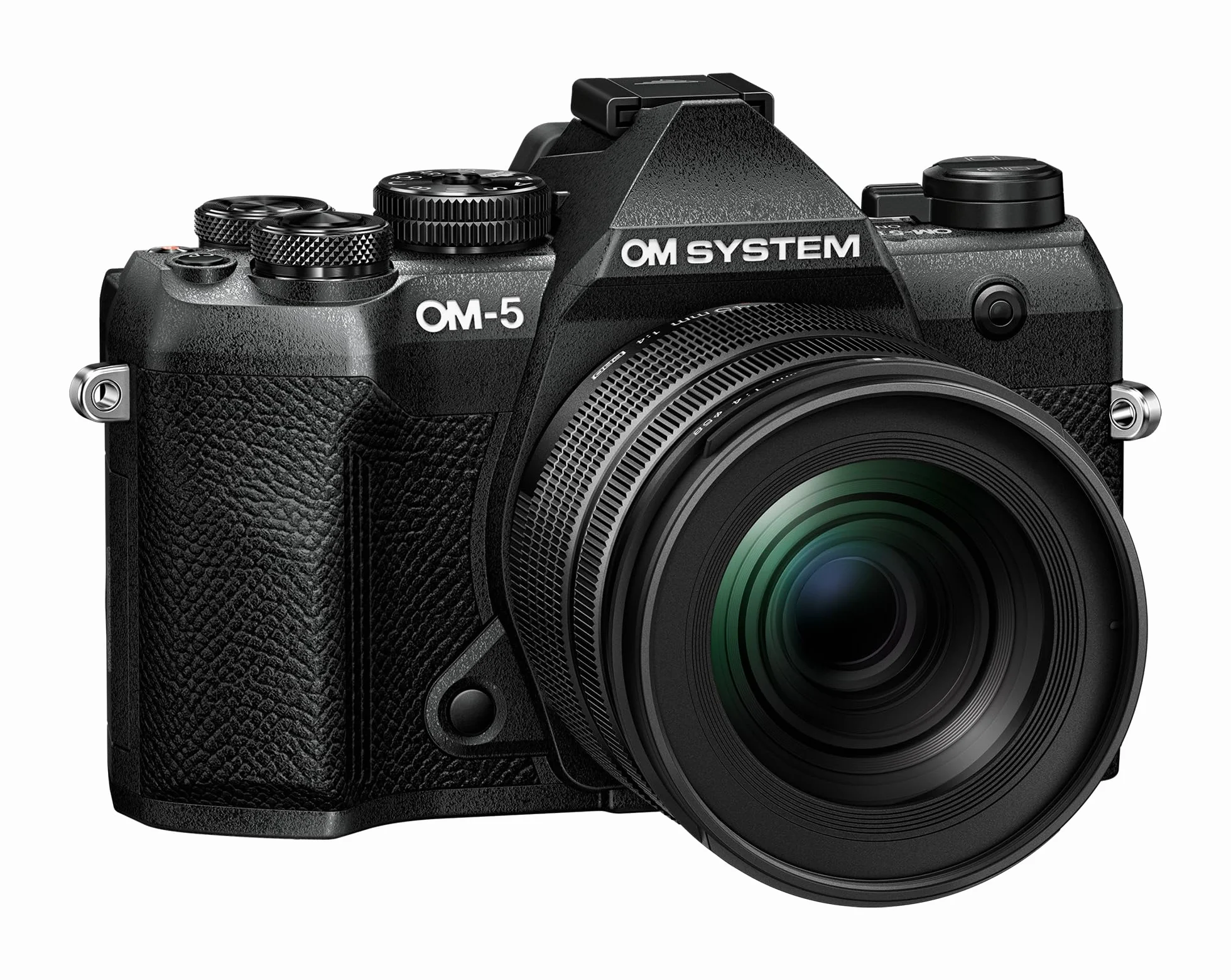 OM SYSTEM OM-5 Mark II Fotocamera Micro Quattro Terzi con obiettivo M.Zuiko Digital ED 12-45mm PRO, sensore Live MOS da 20 MP, stabilizzazione su 5 assi, IP53, scatto HighRes a mano libera da 50 MP