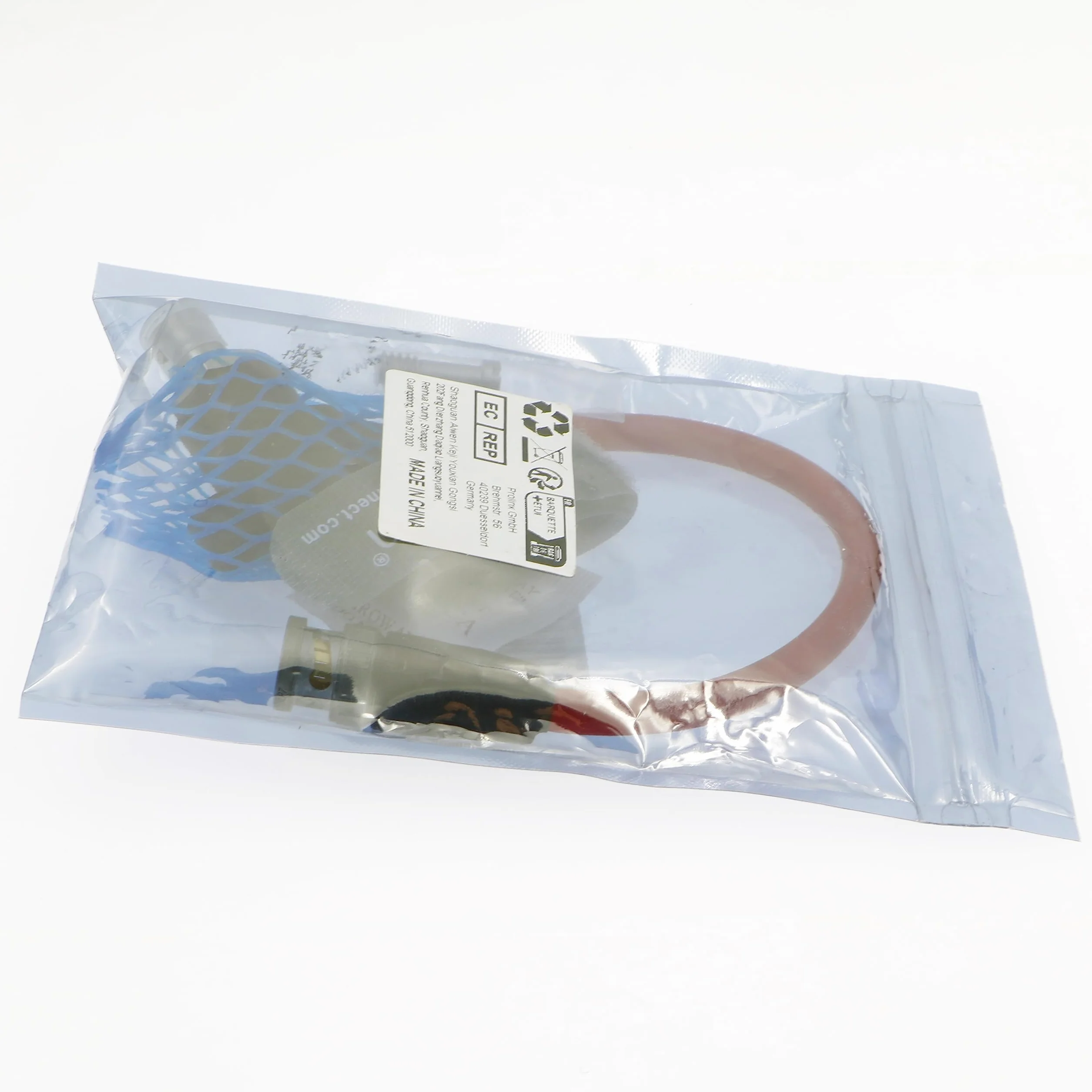 Uonecn Cavo Protettivo HD SDI 12G con Isolatore Galvanico BNC Maschio a BNC Femmina Angolato per RED Komodo Camera 20cm rosso