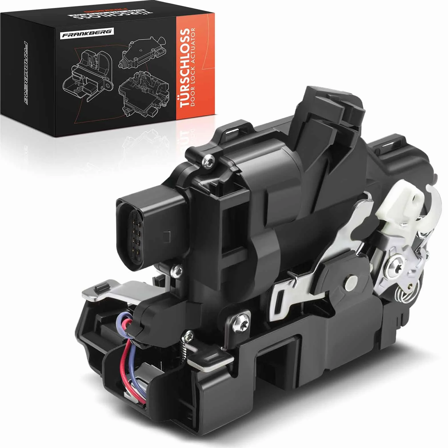 Frankberg Serratura porta serratura auto Compatibile con Golf IV 1J1 L.u.p.o 6E1 6X1 Golf IV Variante 1J5 P.a.s.s.a.t Variante 3B5 P.a.s.s.a.t Variante 3B6 Replace# V10-85-6347