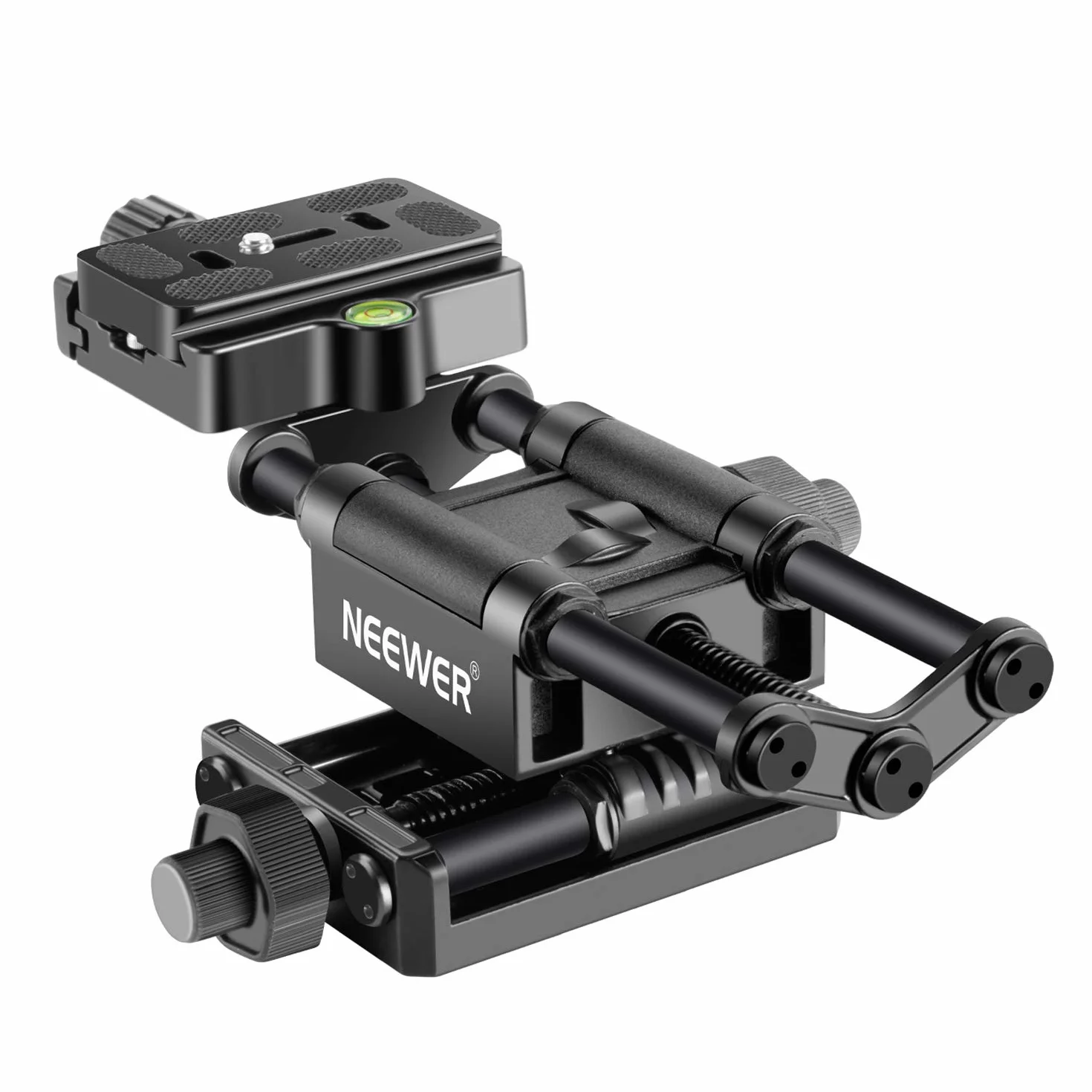 Neewer Pro® - Guida di messa a fuoco macro a 4 vie con piastra di slitta rapida da 1/4", compatibile con Canon, Nikon, Pentax, Olympus, Sony e altre fotocamere DSLR e videocamere, ideale per riprese
