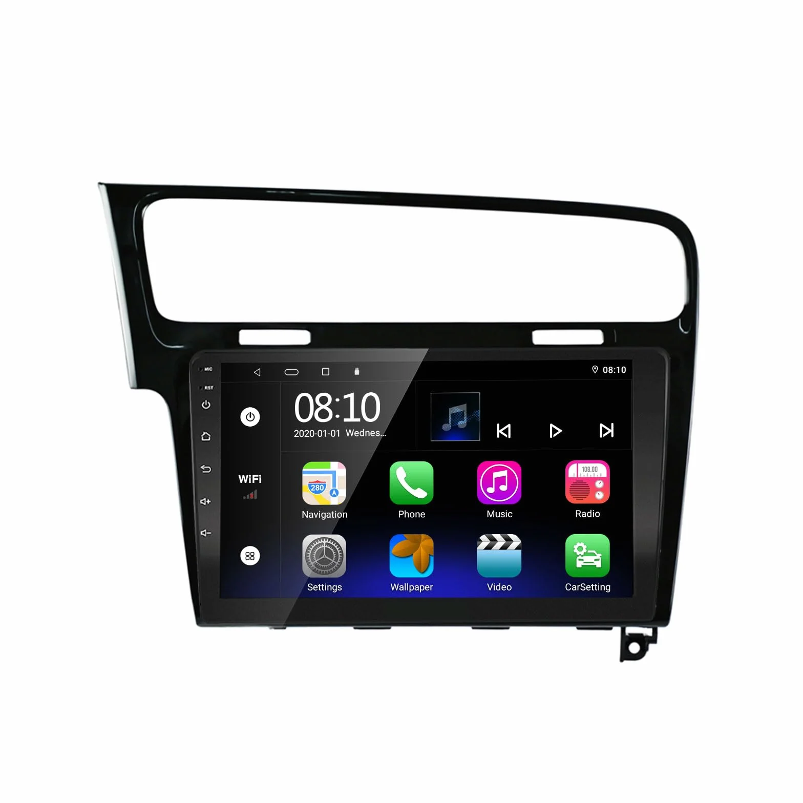 LEXXSON Android Auto Carplay Autoradio per VW Golf 7 MK7 Golf VII 2012-2020, Touch Screen da 10.1 pollici Radio GPS Bluetooth EQ Impostazione Wifi Controllo del Volante Mirrorlink Canbus 2+32G