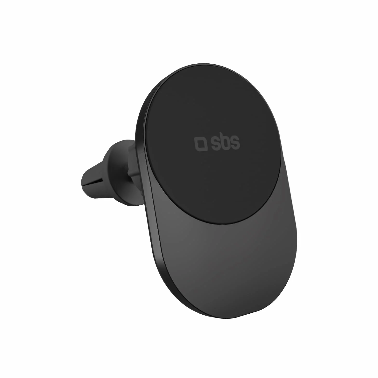SBS Qi2 15W Caricatore Wireless MagSafe, Porta Cellulare Auto Magnetico, Attacco Bocchetta dell'Aria, Ricarica Rapida, Alimentazione USB-C, Caricabatterie per iPhone, Android, Nero | Attacco Bocchetta dell'Aria, Ricarica Rapida, Alimentazione USB-C, Caric