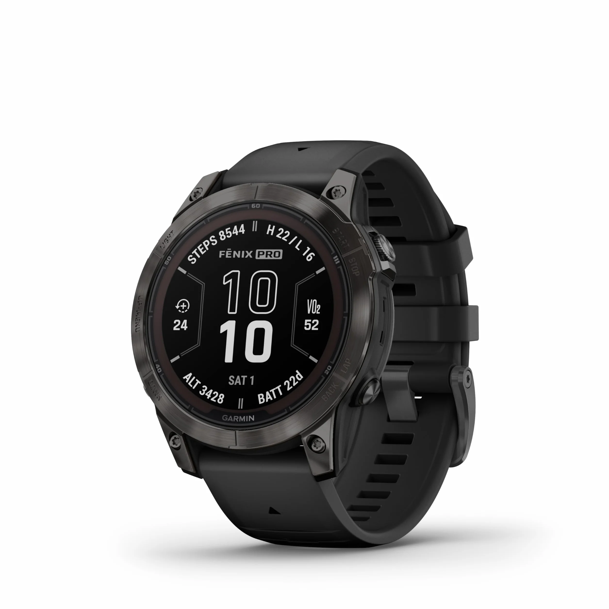 Garmin fēnix 7 Pro Solar, Smartwatch, Ricarica solare, 47mm, Torcia LED, Touchscreen 1,3", +30 Sport, GNSS multi-band, SpO2, Mappe, Musica, Autonomia 22 giorni (Slate Gray & Black) (Ricondizionato)