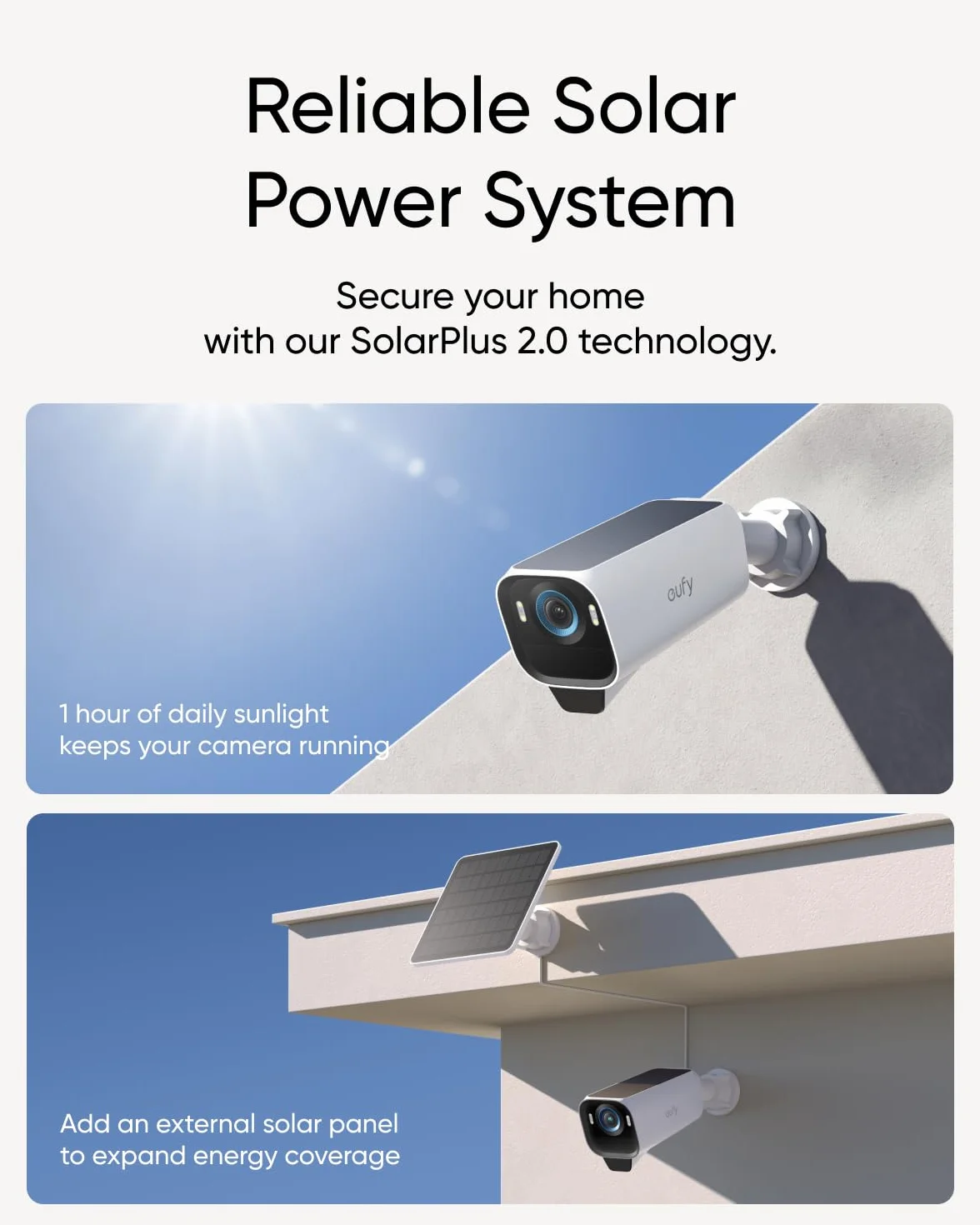 eufy Security S3 Pro(eufyCam 3 Pro), 4K telecamera wifi esterno senza fili pannello solare Visione Notturna a Colori, Riconoscimento AI, Archiviazione Locale, Nessun Canone Mensile (Ricondizionato)
