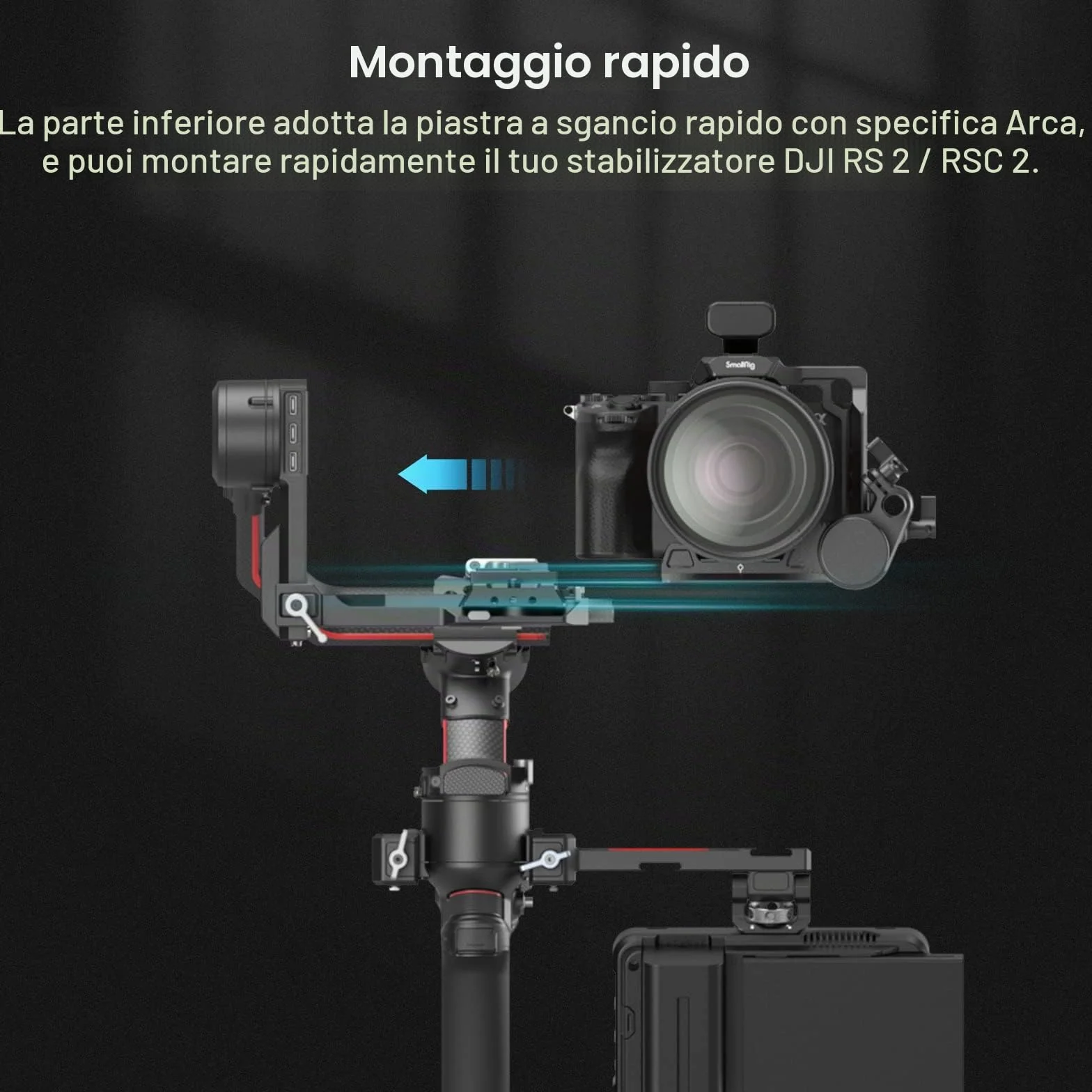 SMALLRIG Mezza Gabbia per Sony A7 IV A7S III A1 A7R IV A7R V- 3639