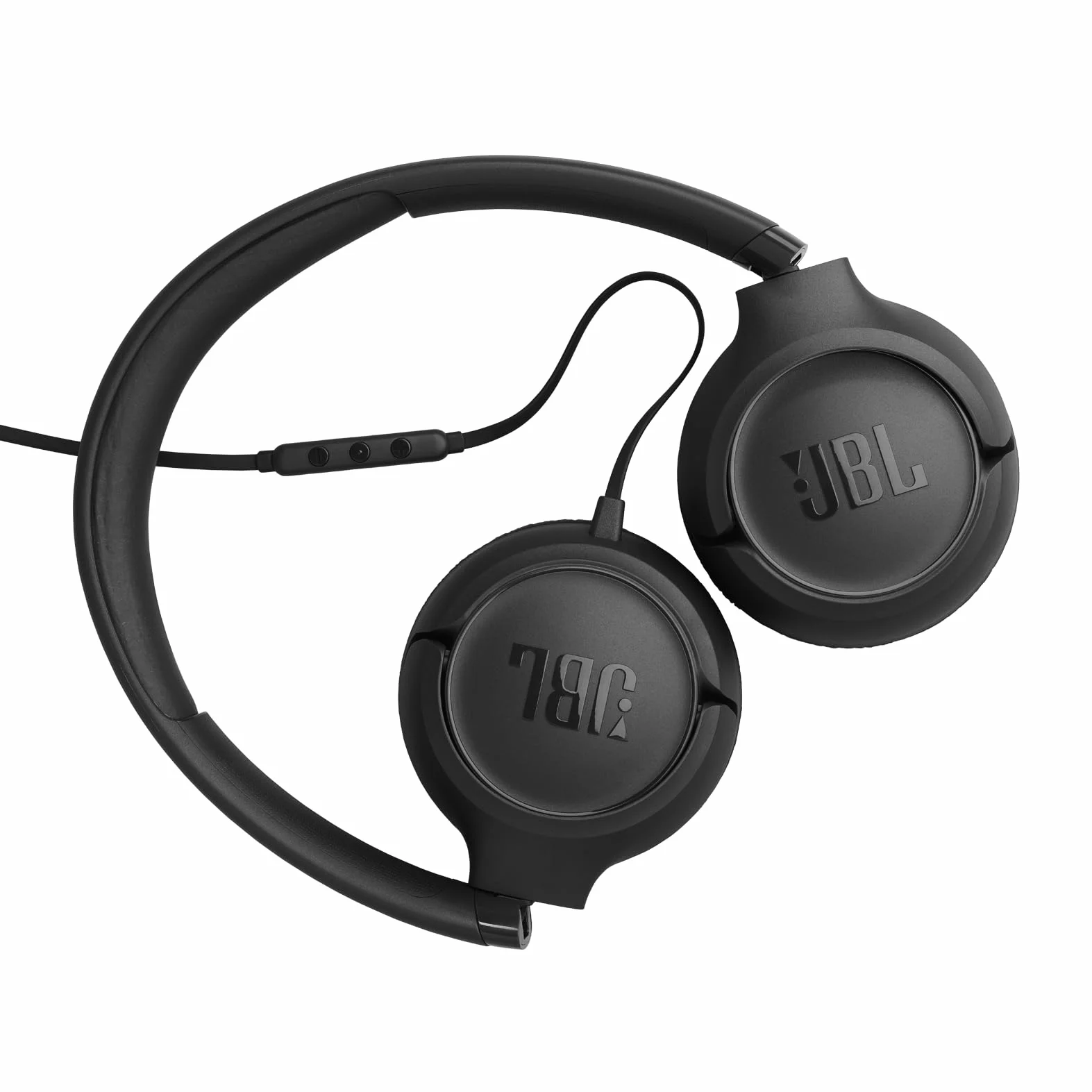 JBL Tune 530 C Cuffie con Filo On Ear, Microfono, Suono JBL Pure Bass, Preimpostazioni EQ, Connettività USB Tipo C, Design Pieghevole e Cavo Anti-Groviglio, Nero