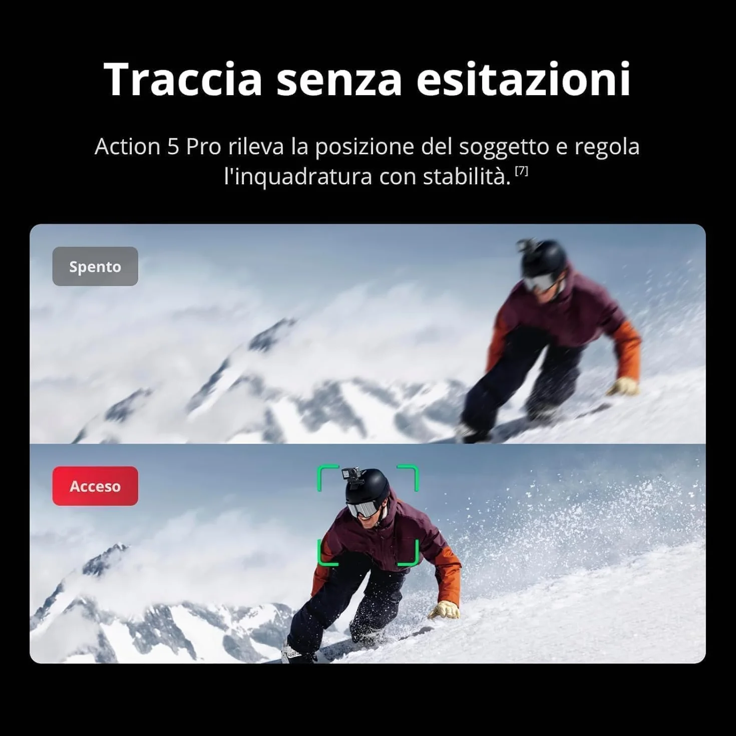 DJI Osmo Action 5 Pro Combo Standard, Fotocamera impermeabile con sensore 1/1.3", video 4K/120fps, vlog camera, Tracciamento del soggetto, stabilizzazione, 2 touchscreen OLED, action cam 4K