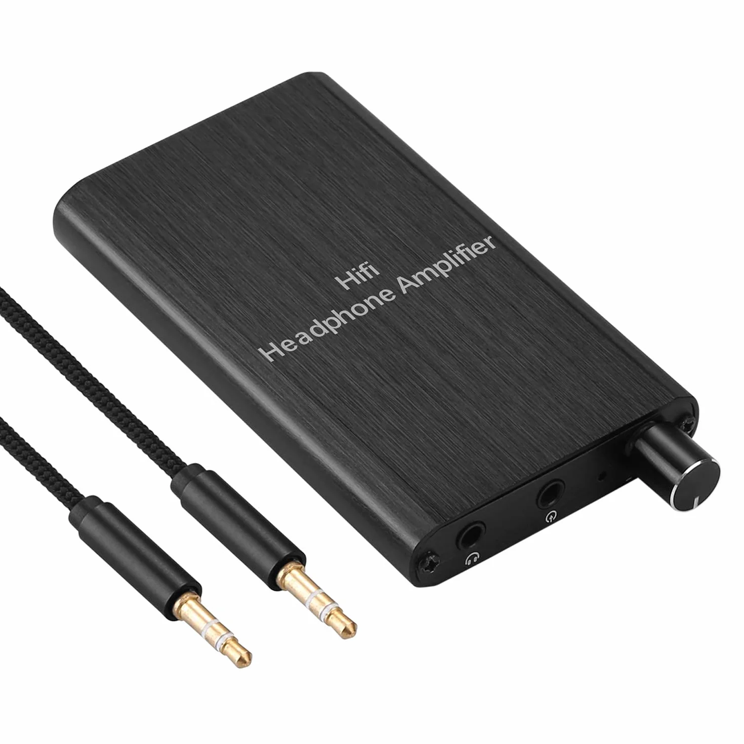 MYPIN Amplificatore per cuffie HiFi, amplificatore per cuffie audio portatile da 3,5 mm supporta impedenza 16-300 con batteria al litio e componenti per MP3 / MP4 / telefoni/lettori digitali