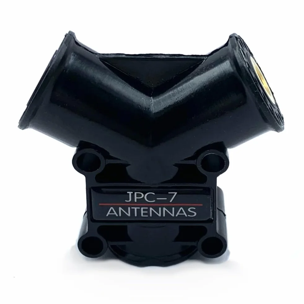 Base antenna a V per JPC-7 M10 5,58 m, supporto portatile in alluminio con filettatura M10 per comunicazioni radio esterne, nero