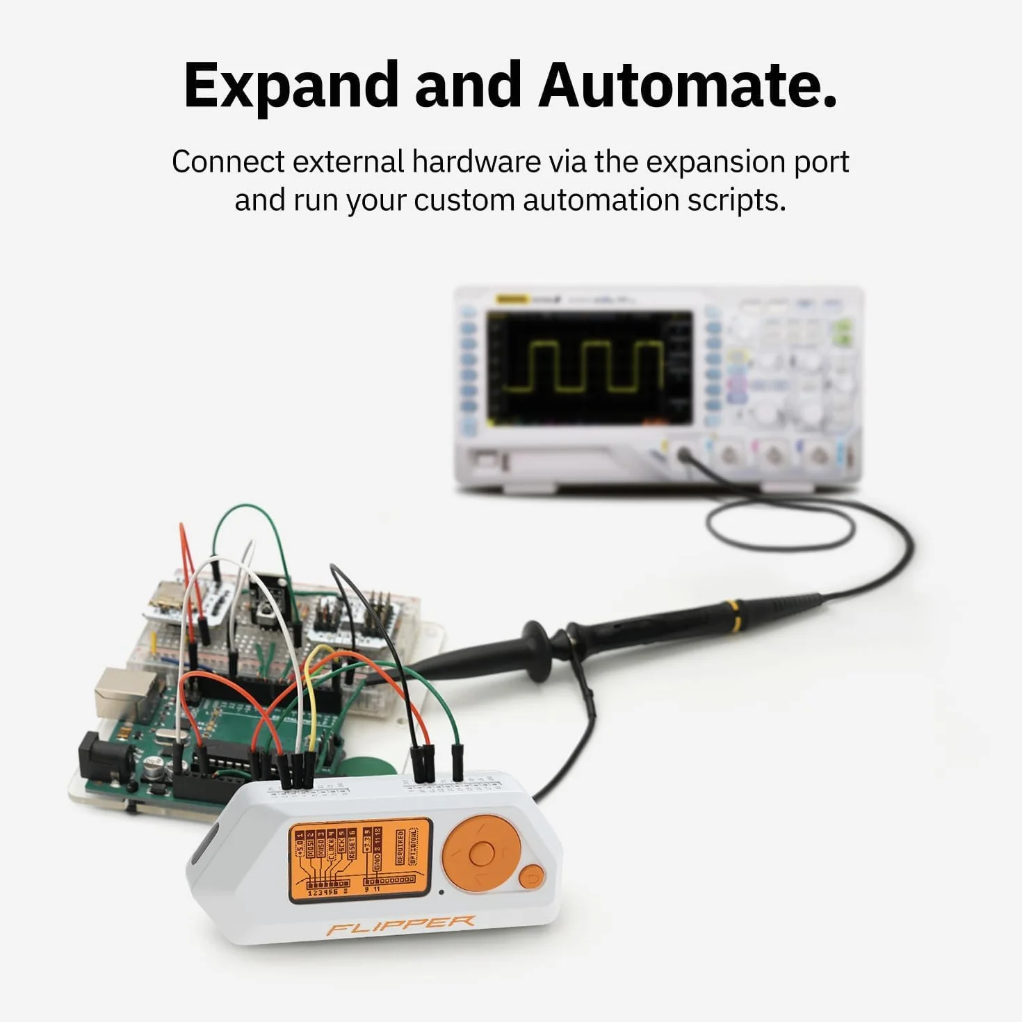 Flipper Zero — dispositivo multi-tool open source personalizzabile con RFID + NFC, infrarossi ed esplorazione segnali wireless per appassionati di tecnologia, bianco