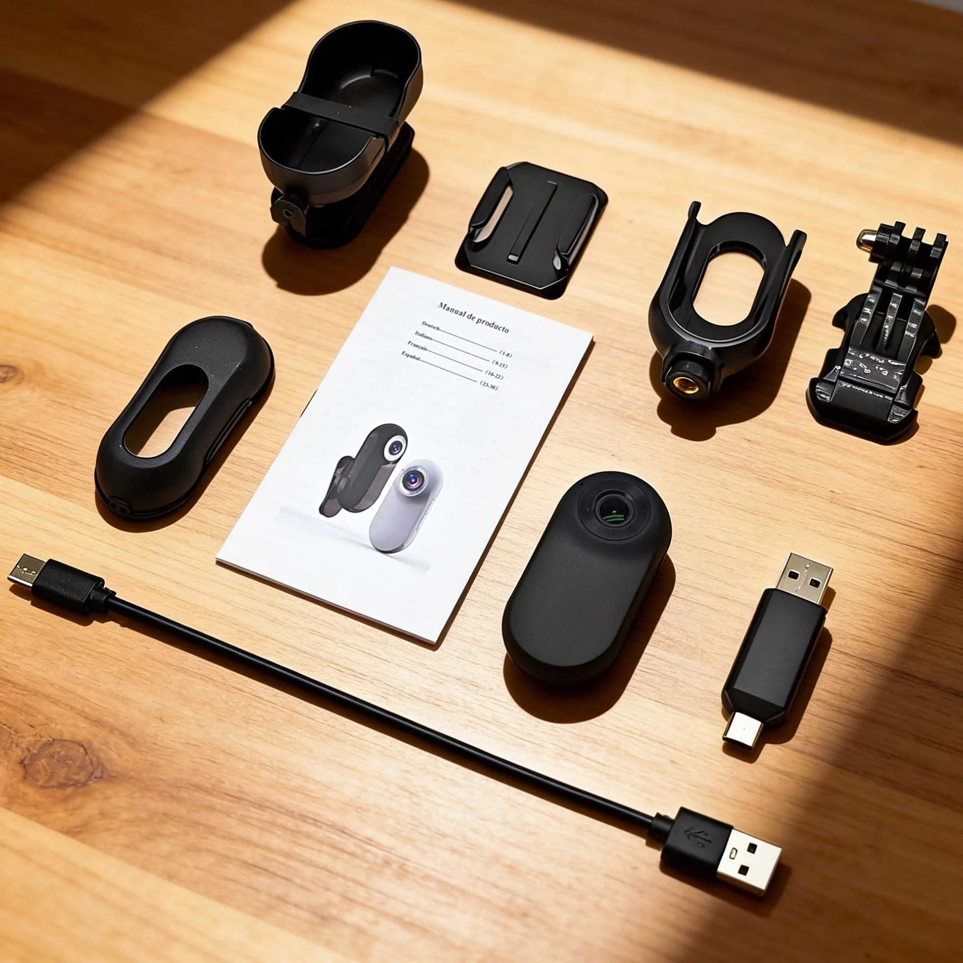 Body Cam, Action Cam Compatta con Microfono, POV Camera 32GB Incluse, Bodycam Fissaggio Magnetico, per Casco Moto, Bici, Sport Estremi e Vlogging (Nero)