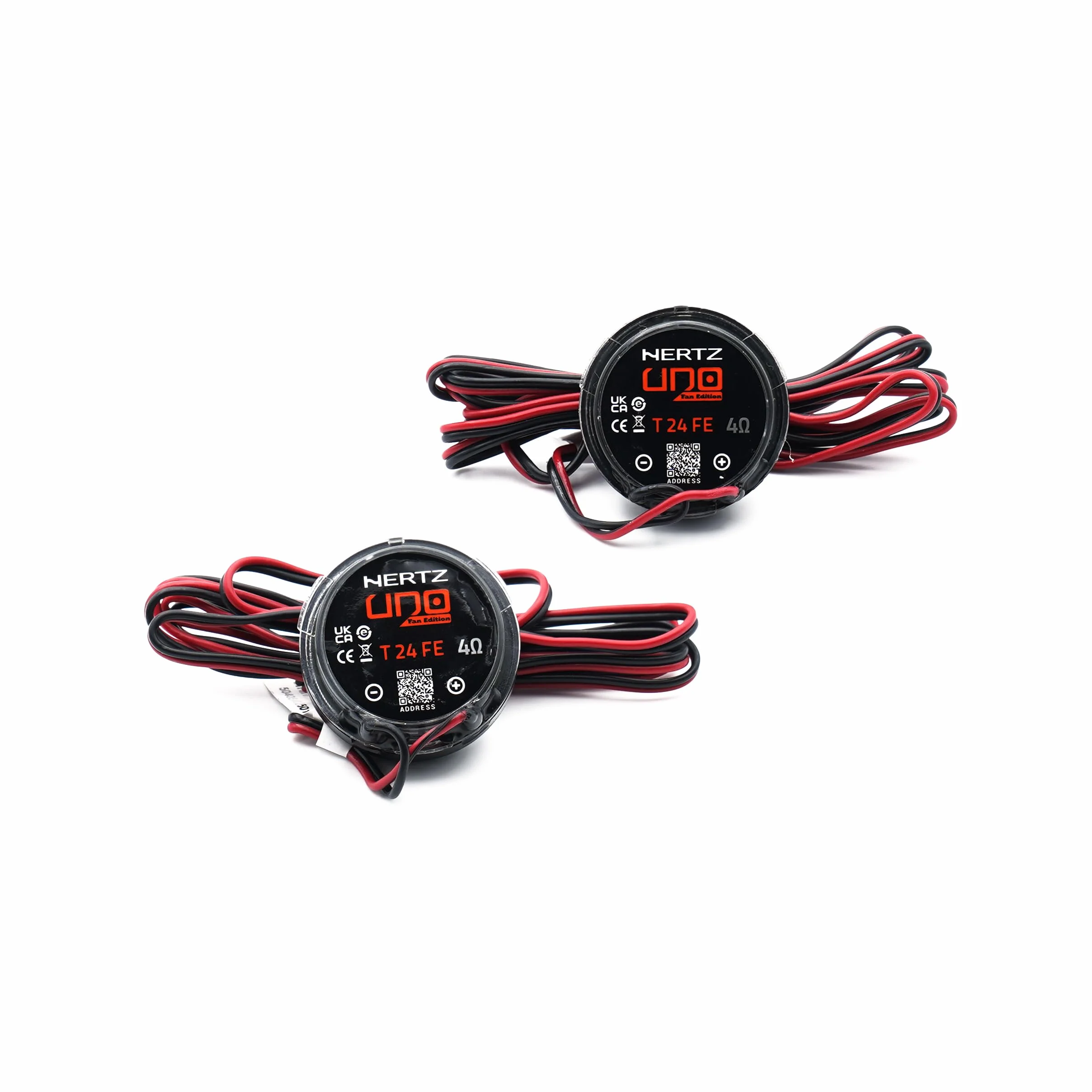 Hertz K 165 Fan Edition - Kit di altoparlanti 2 vie con woofer da 165/170 mm, tweeter da 24 mm e crossover, 300W Peak, 4ohm, Griglie incluse e installazione facile