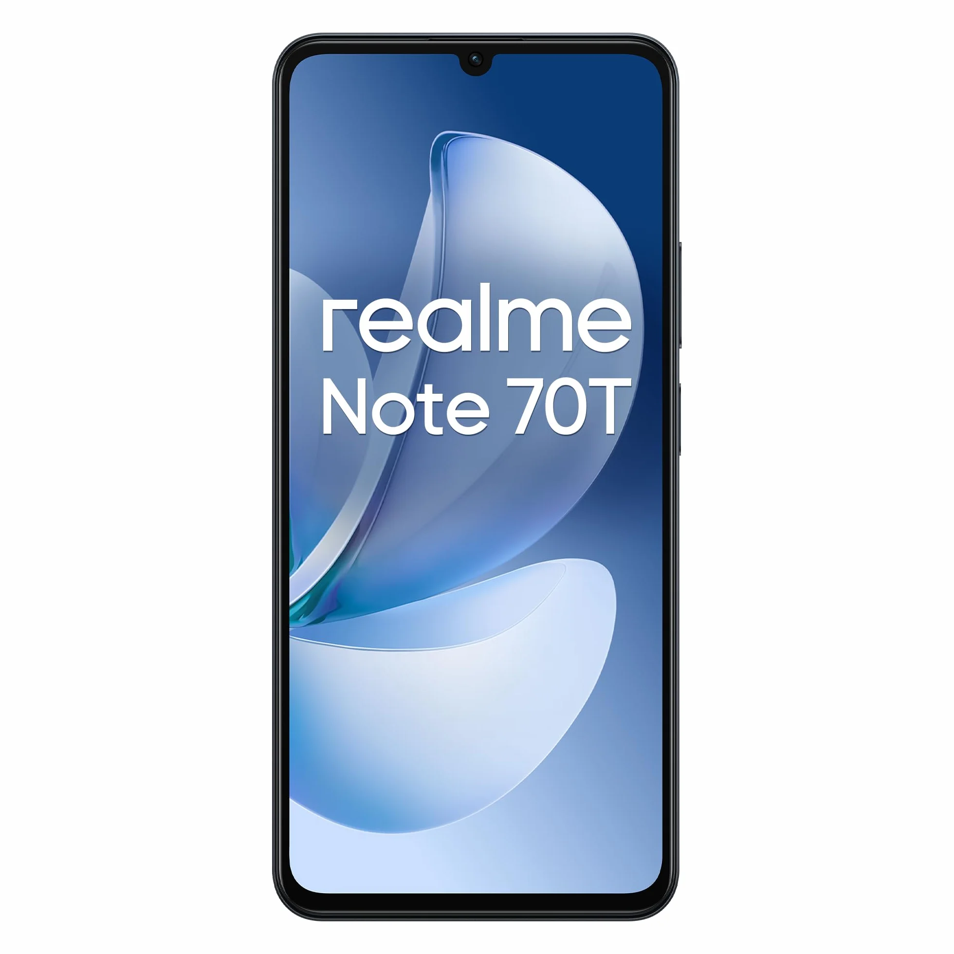 realme Note 70T Smartphone, 4+64GB, Batteria di lunga durata da 6.000 mAh, Protezione ArmorShell™, Spessore di soli 7,94 mm, Fino a 4+8 GB di RAM dinamica, NEXT AI, Caricabatterie non incluso, Nero