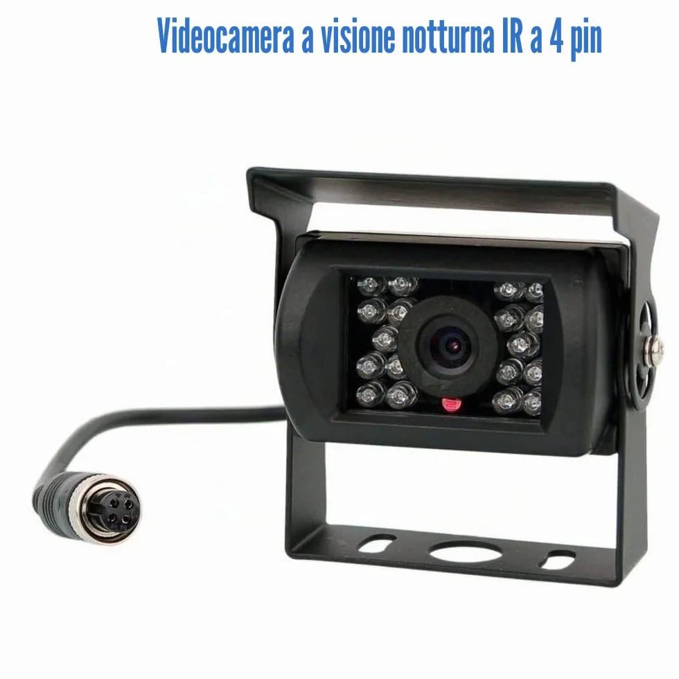 Bus Camion Rimorchio Heavy Duty 18LED IR Per Visione Notturna Impermeabile Retromarcia Backup Telecamera Posteriore Con 15M Cavo 12V-24V