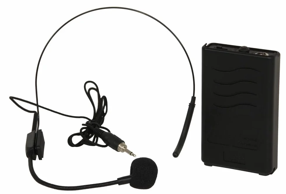 PORTHEAD12 - IBIZA - Microfono per cuffie wireless VHF da 203,5 MHz per PORT12VHF-BT e PORT15VHF-BT