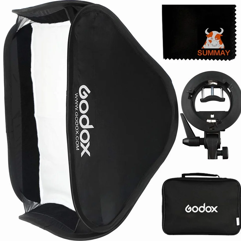 Godox pieghevole Softbox Diffusore Octobox per flash Nikon SB800 SB900 SB910 Canon 430EX 580EX2 600EX YN 560II 560III 565EX 568EX 568EX2 Godox V850 V860C (circa 80x80 cm)