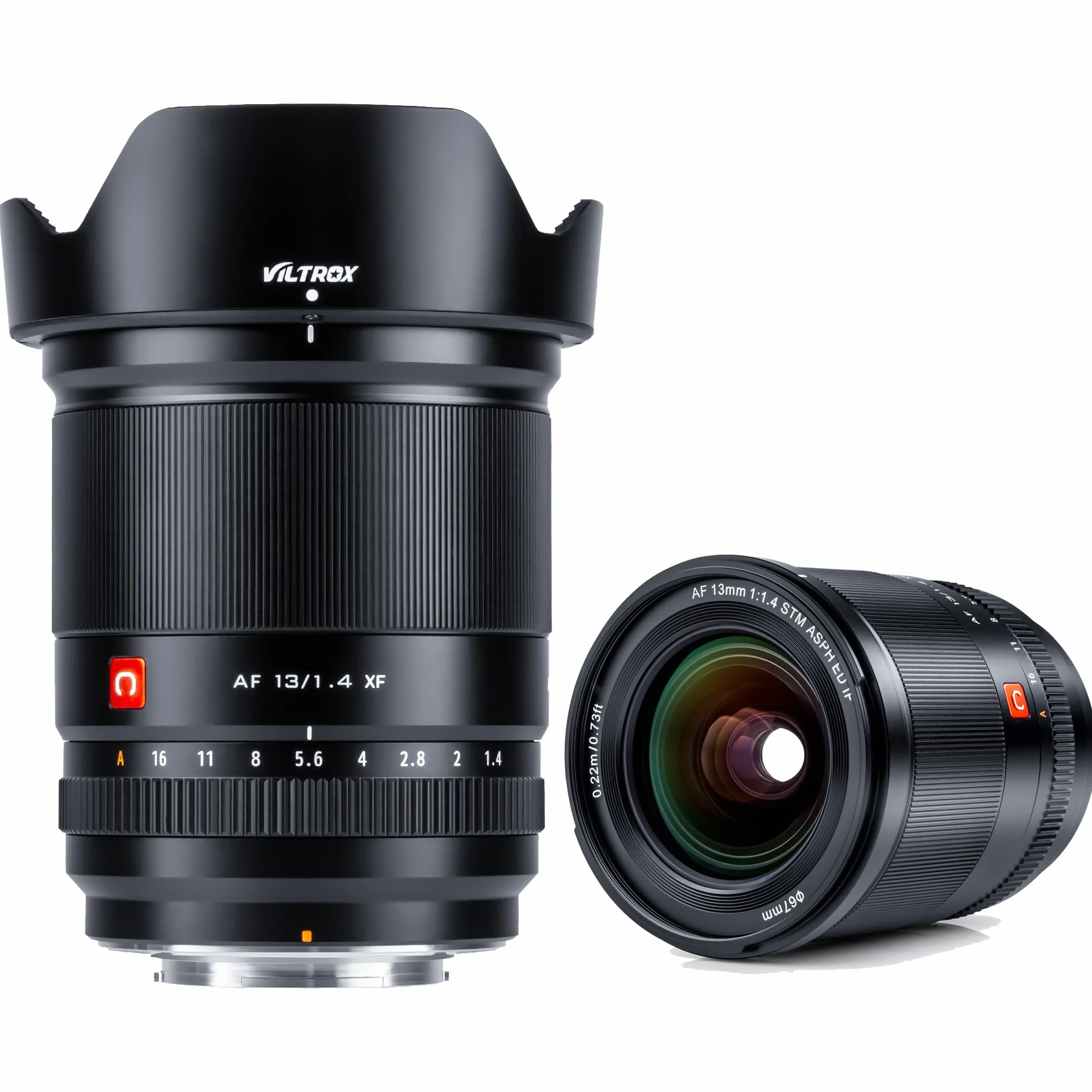 Viltrox 13mm f/1.4 Fuji x Mount Obiettivo Grandangolare per Fujifilm X-Mount X-T30 X-T4 X-T3 X-Pro3 X-Pro2 X-H1 X-T200 fotocamera, Messa a Fuoco Automatica APS-C Nero