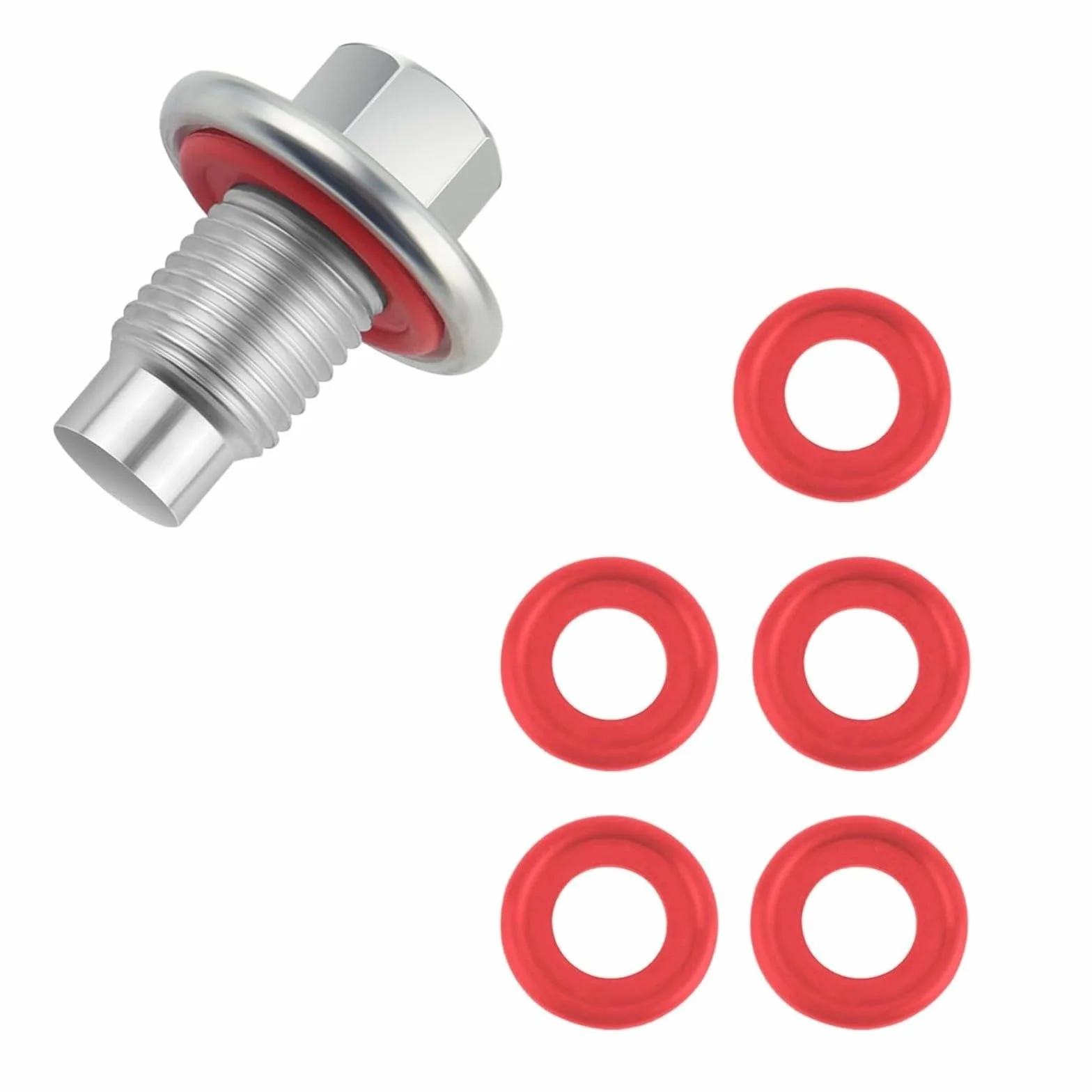 Bullone di scarico dell'olio M14x1.5 con il acciaio al carbonio rivestito dello zinco di 5 guarnizioni per GMC per la prova della perdita di honda ford