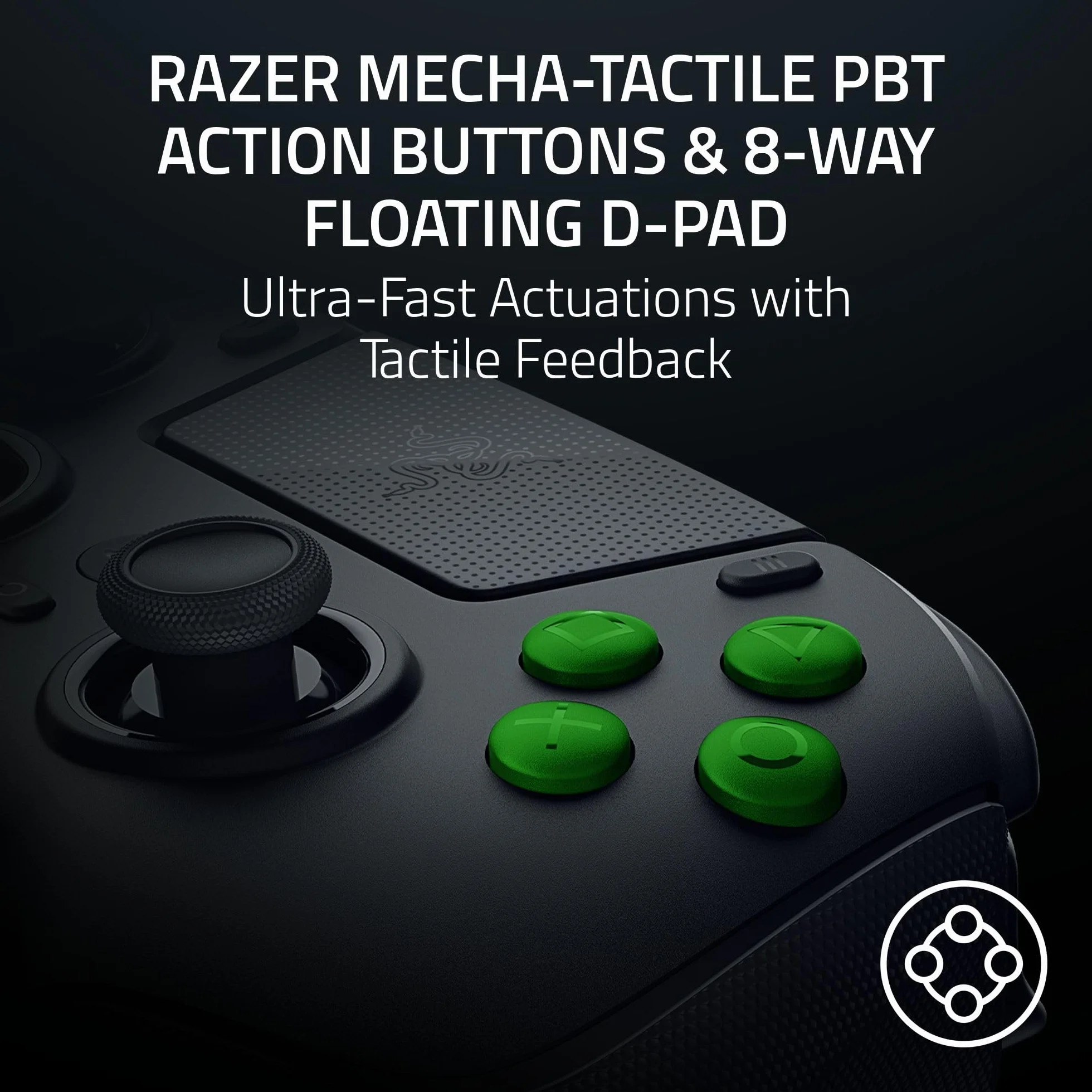 Razer Raiju V3 Pro Controller Wireless: licenza ufficiale per PlayStation, PS5, PC - Prestazioni di livello eSport senza ritardi - 6 pulsanti rimappabili - Thumbstick personalizzabili - Trigger veloci