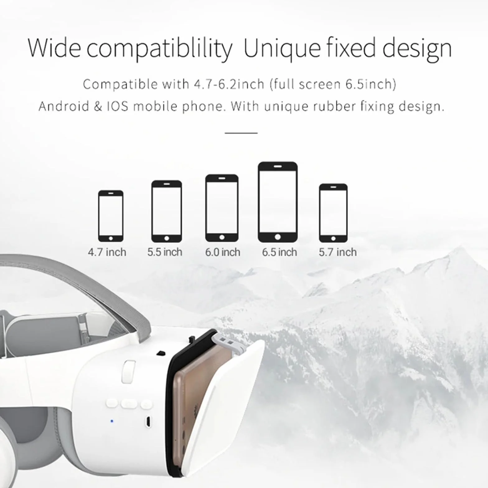 Visore 3D per realtà virtuale, visore con occhiali VR per adulti e bambini, occhiali VR per iPhone 16 15 14 13 12 Pro Max Plus Samsung Galaxy S24 S23 S22 Edge cellulari
