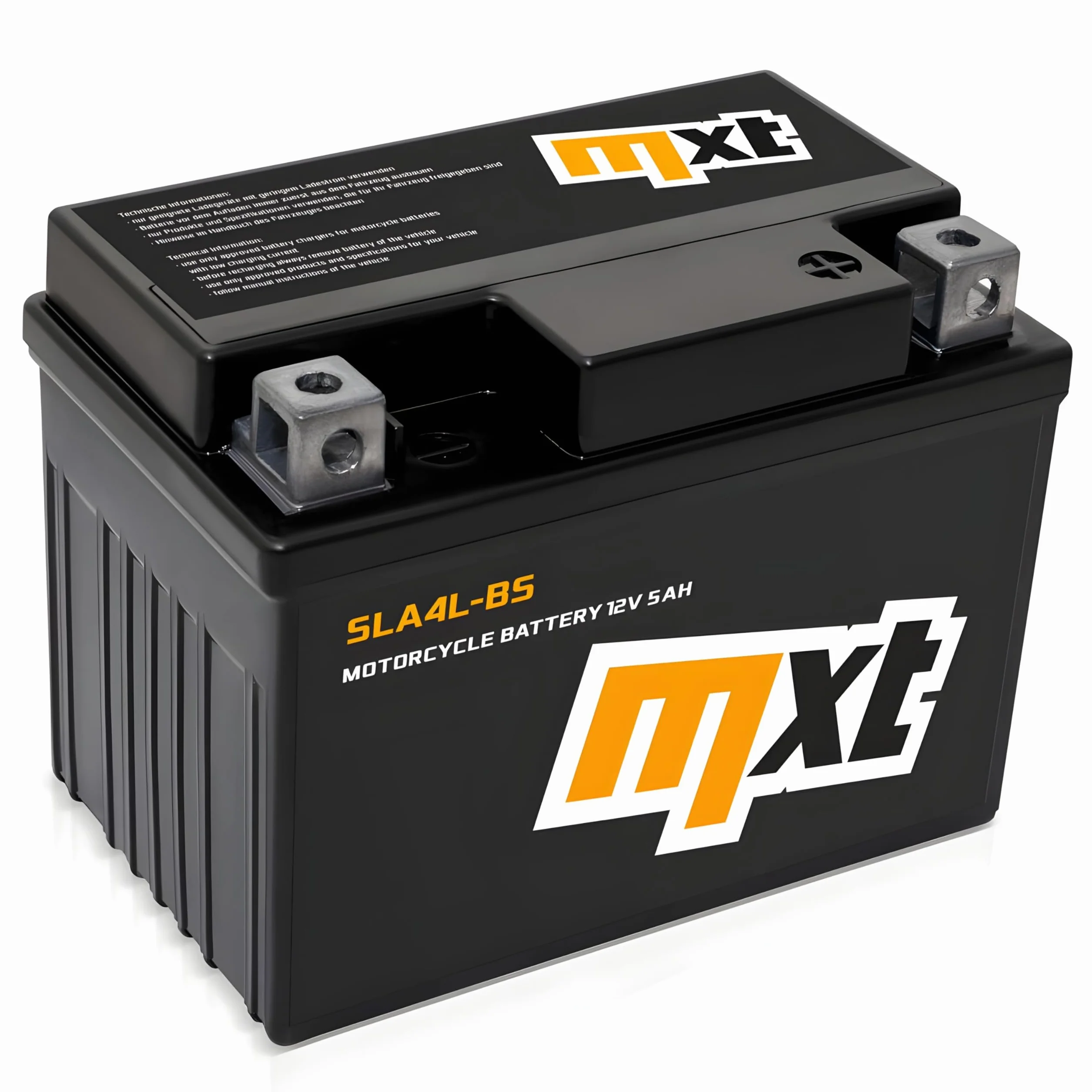 Maxtuned Batteria 12V 5Ah SLA4L-BS YTX5L-BS YB4L-B YTX4-BS Esente da Manutenzione Sigillata