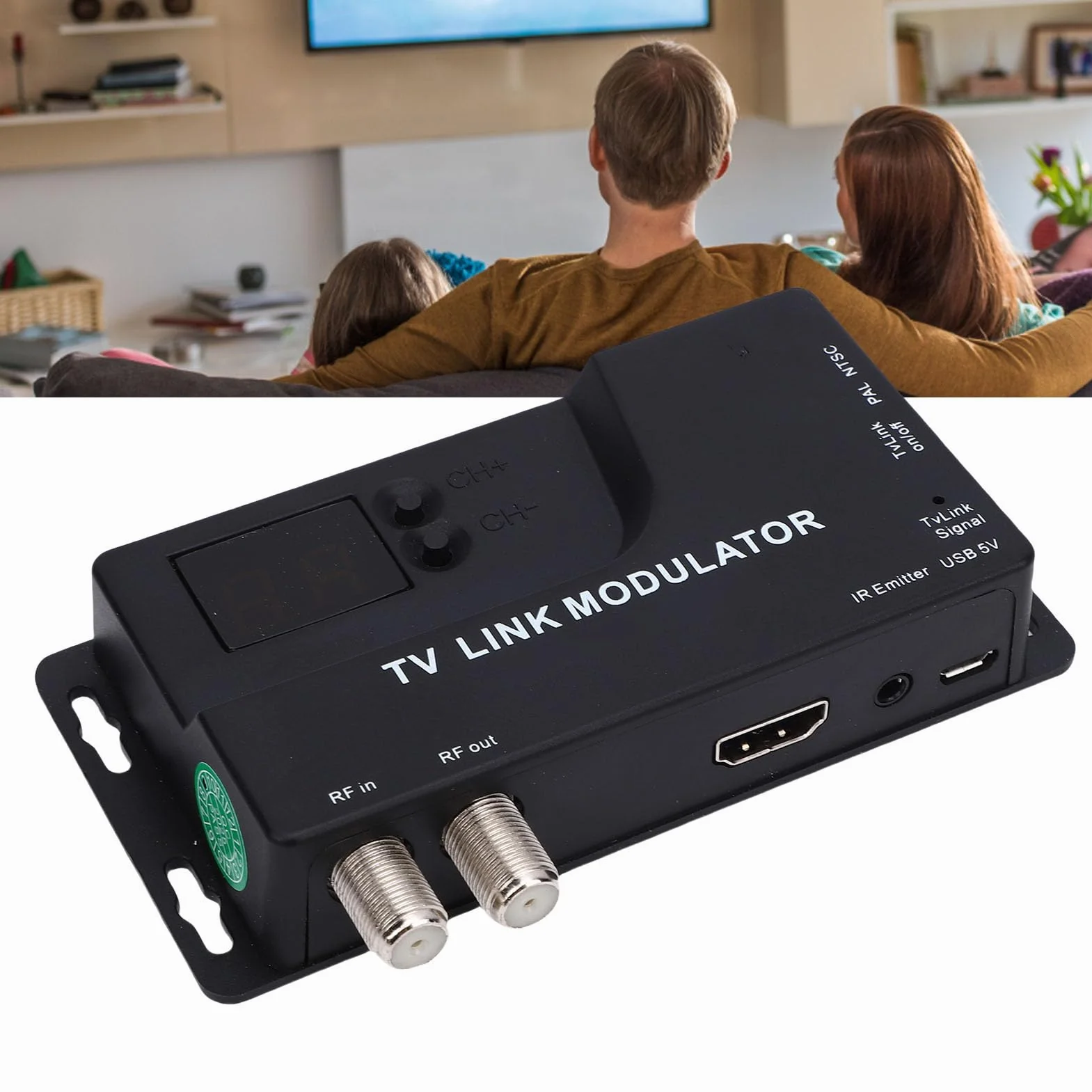 Modulatore HDMI RF Convertitore AV Coassiale VHF UHF PAL NTSC