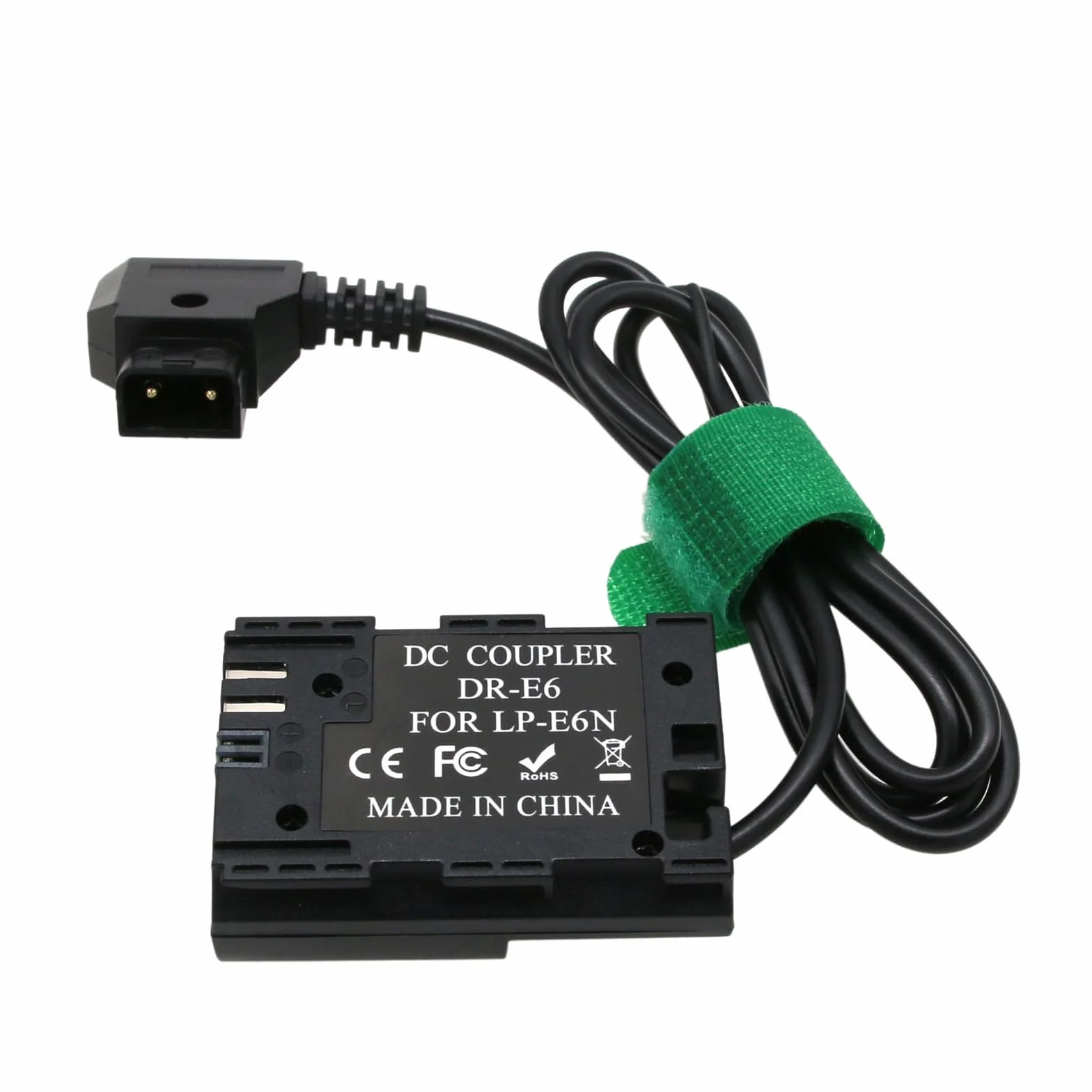D-tap LP-E6 Adattatore di alimentazione Batteria fittizia Accoppiatore CC per Zacuto EVF e Canon Canon 5D II/III/IV 5DSR 6D 6DII 60D 70D 80D 7D 7DII