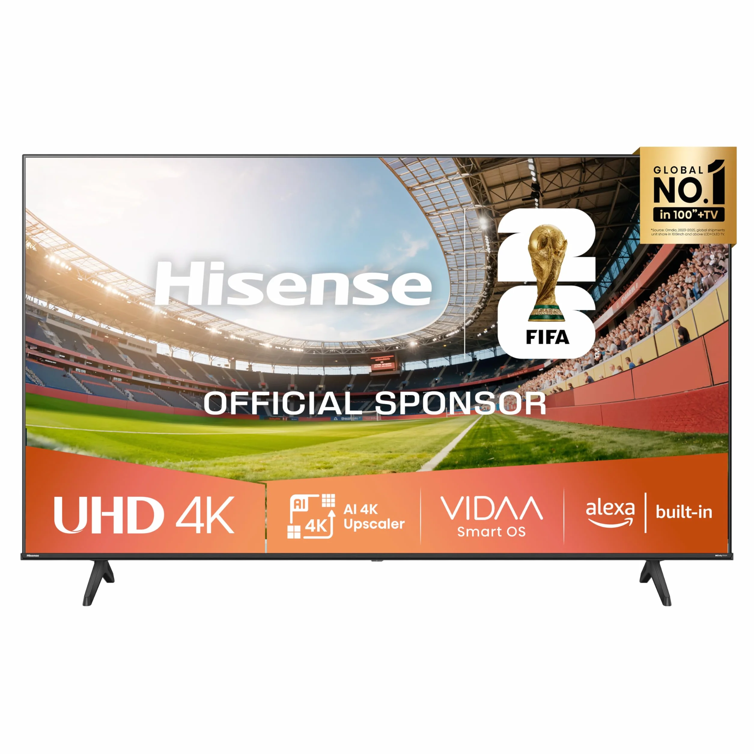 Hisense 55 cali Smart TV 4K Ultra HD 55E63QT VIDAA U8 Dolby Vision HDR10 Game Mode Plus Alexa