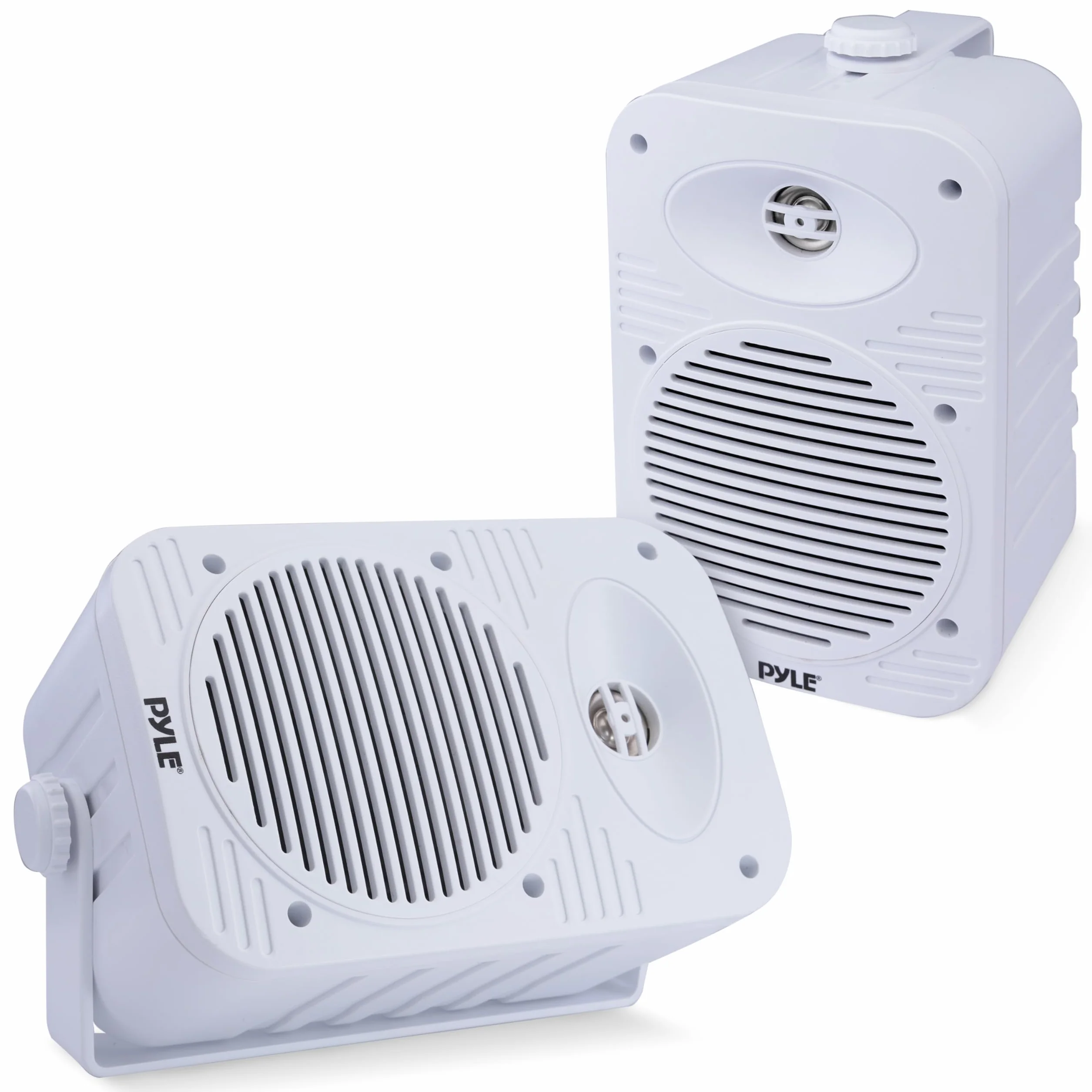 Pyle Altoparlanti 500 Watt 2 Vie Impermeabili 13 cm con Tweeter 1,3 cm Bianco